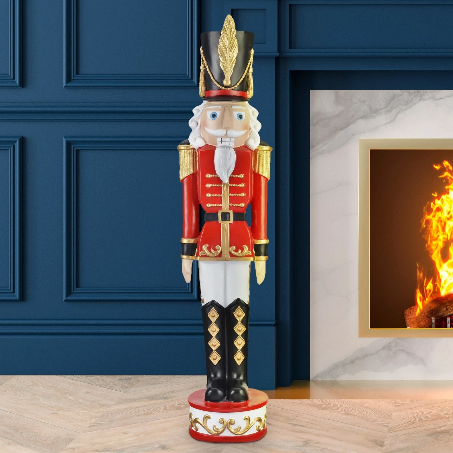 37 Inch Christmas Nutcracker Red/Black - Image 3