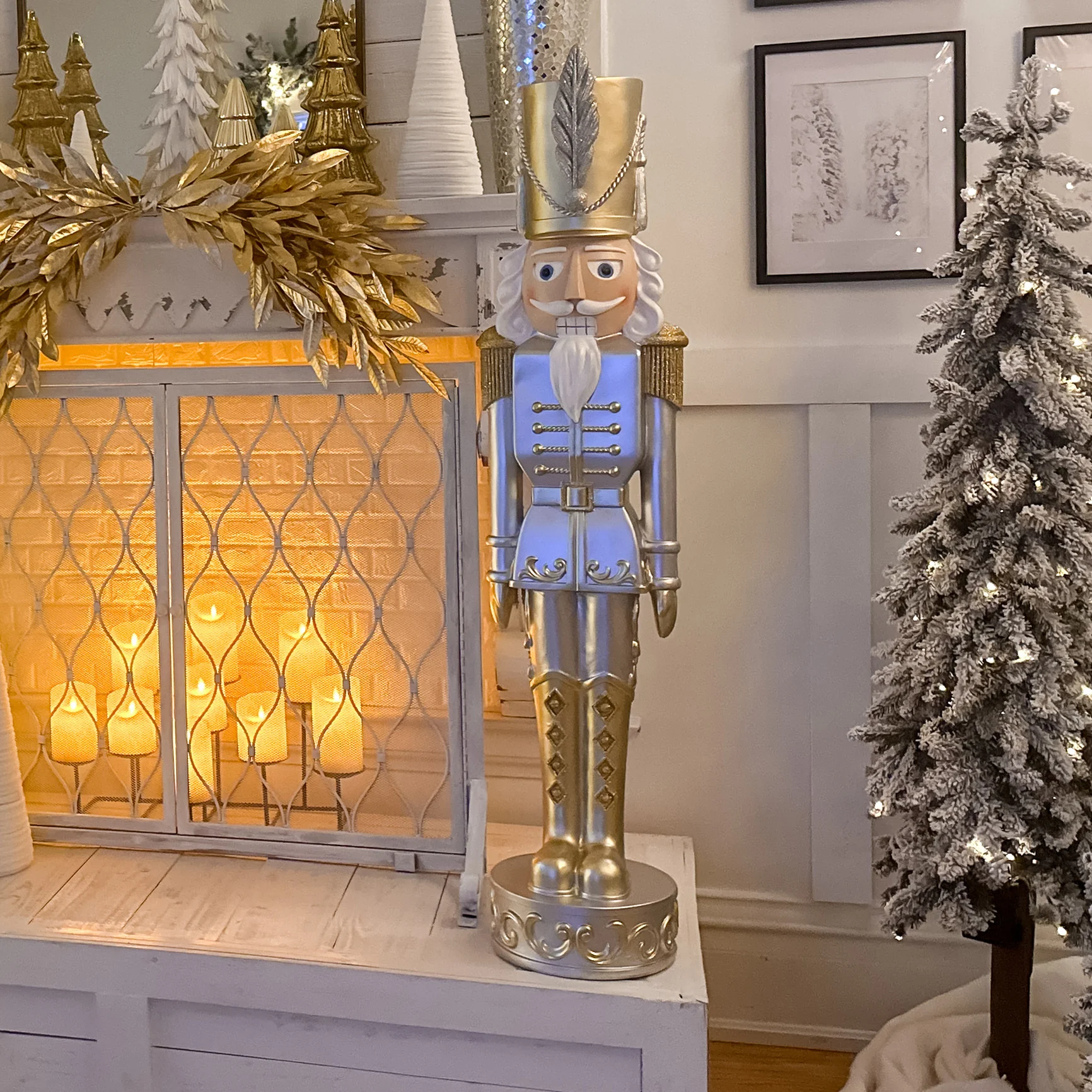Gold and Silver Christmas Nutcracker (2 Sizes Available) - Image 3