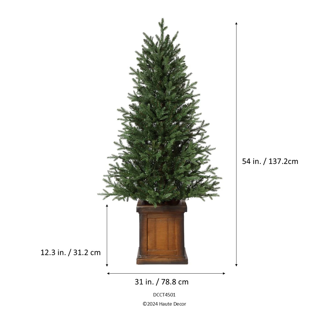 4.5 Foot New Haven Fraser Fir Potted Tree - Image 6