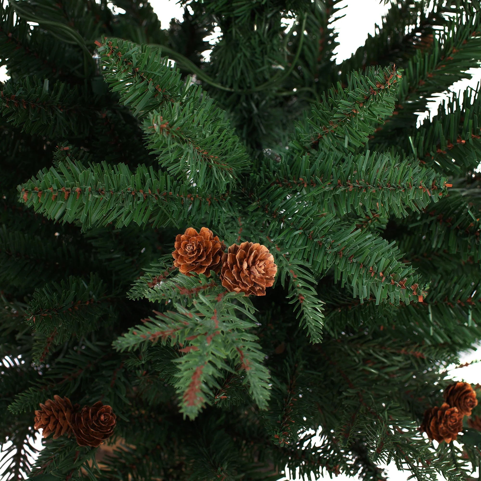 4 Foot Pre-lit Asheville Artificial Fir Christmas Potted Tree - Image 8