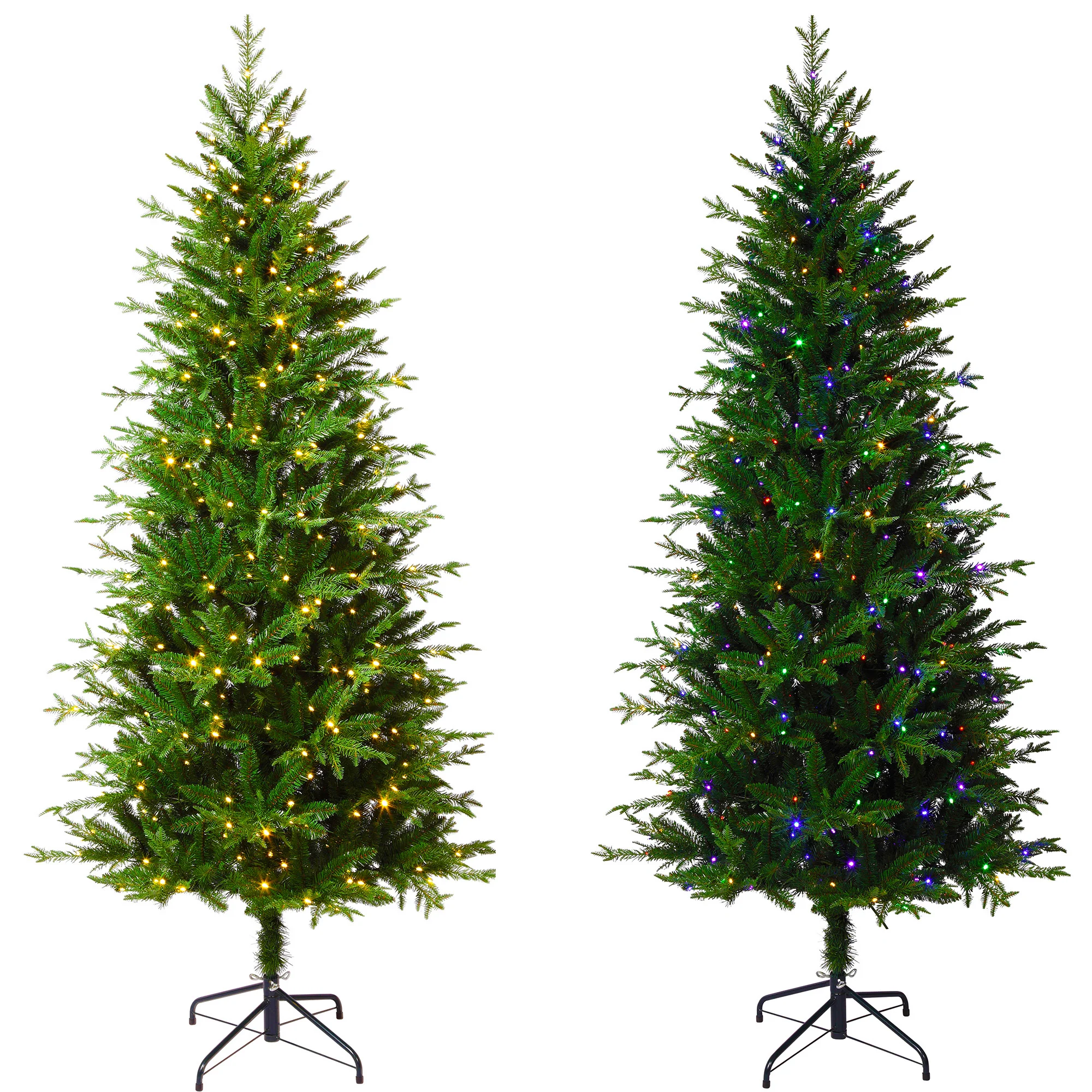 6.5 Foot Slim Asheville Fir with 8-Function Color Changing LED Lights - Image 5