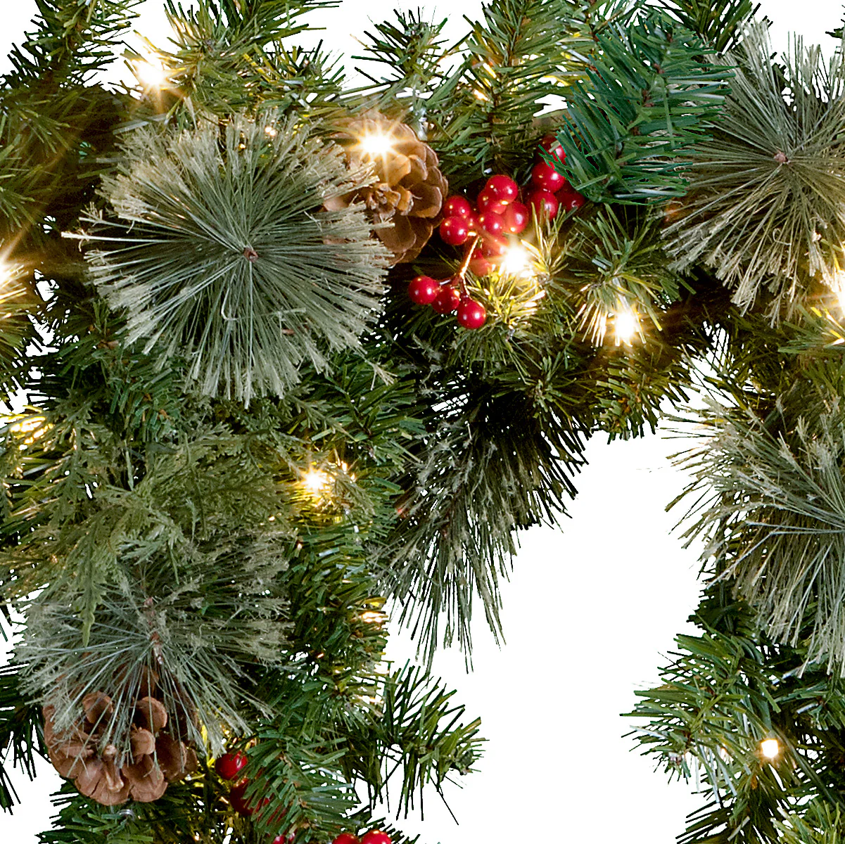 6 Foot Christmas Pre-lit Mantel Swag - Image 5