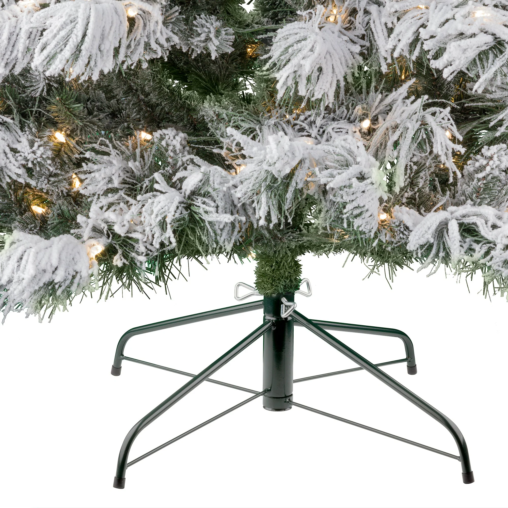 7.5 Foot Pre-lit Berkshire Flocked Artificial Christmas Tree - Image 3
