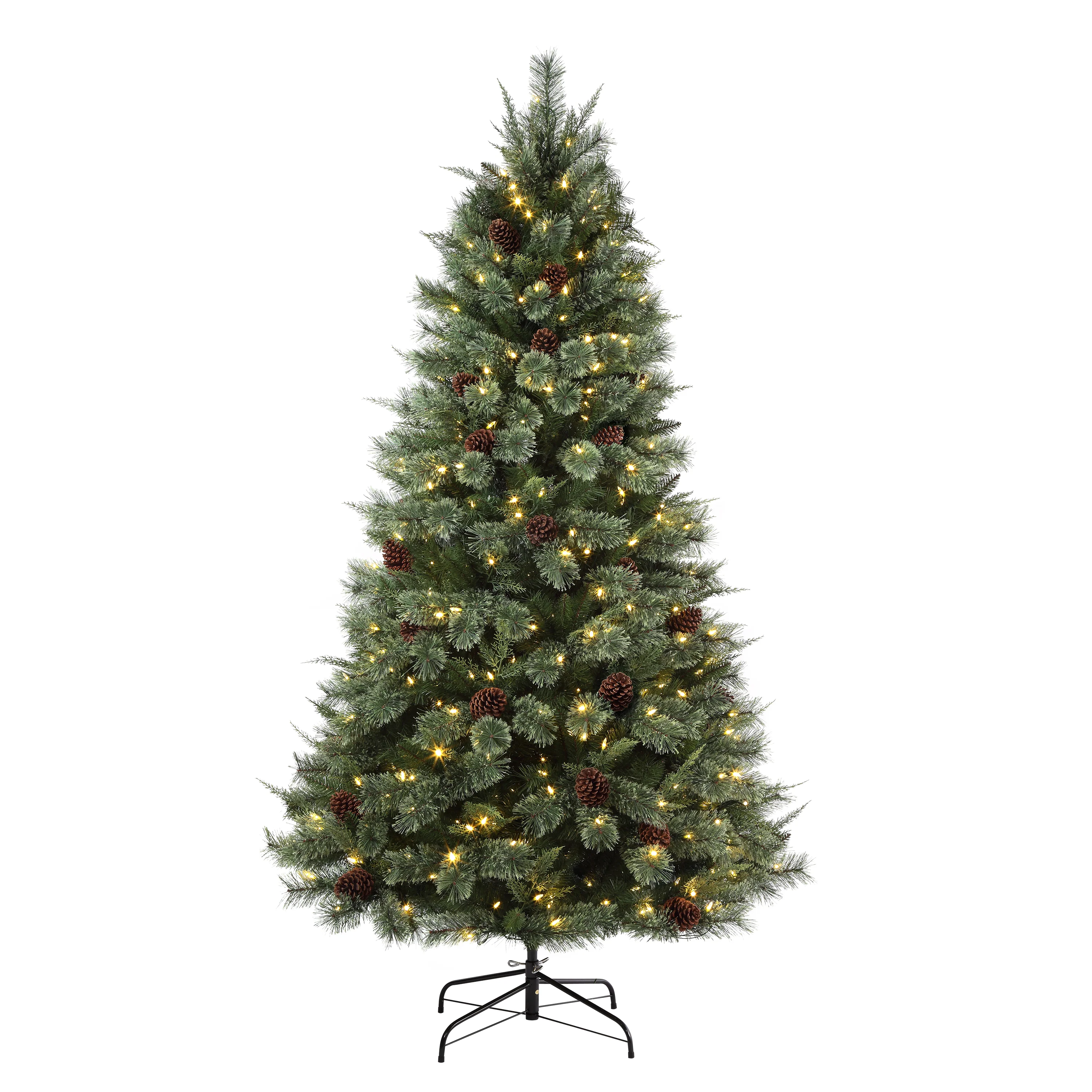 7 Ft. Cypress Cashmere Pine Tree with 8 Different Light Settings Including Twinkle and Multicolor - Image 6