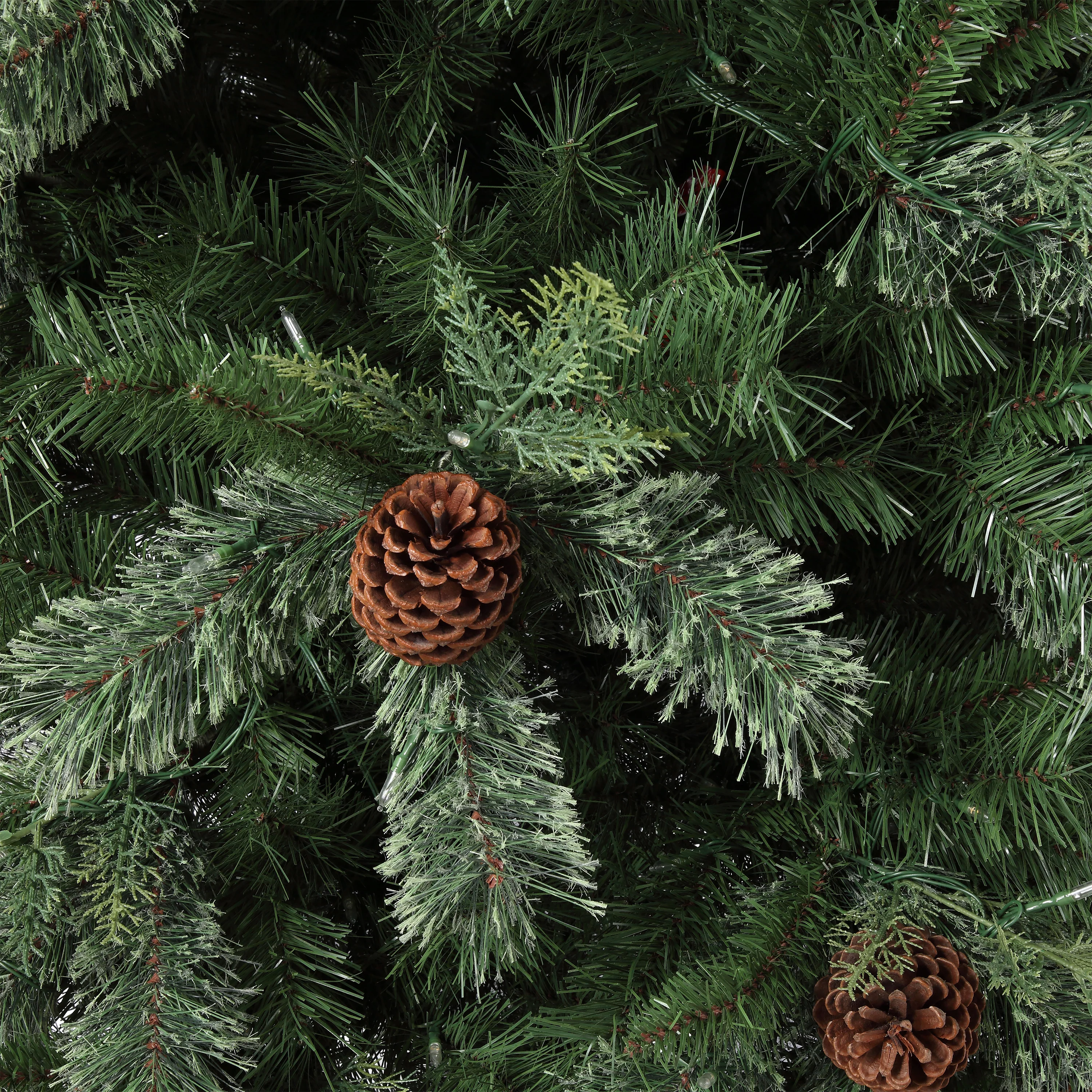 7 Ft. Cypress Cashmere Pine Tree with 8 Different Light Settings Including Twinkle and Multicolor - Image 7