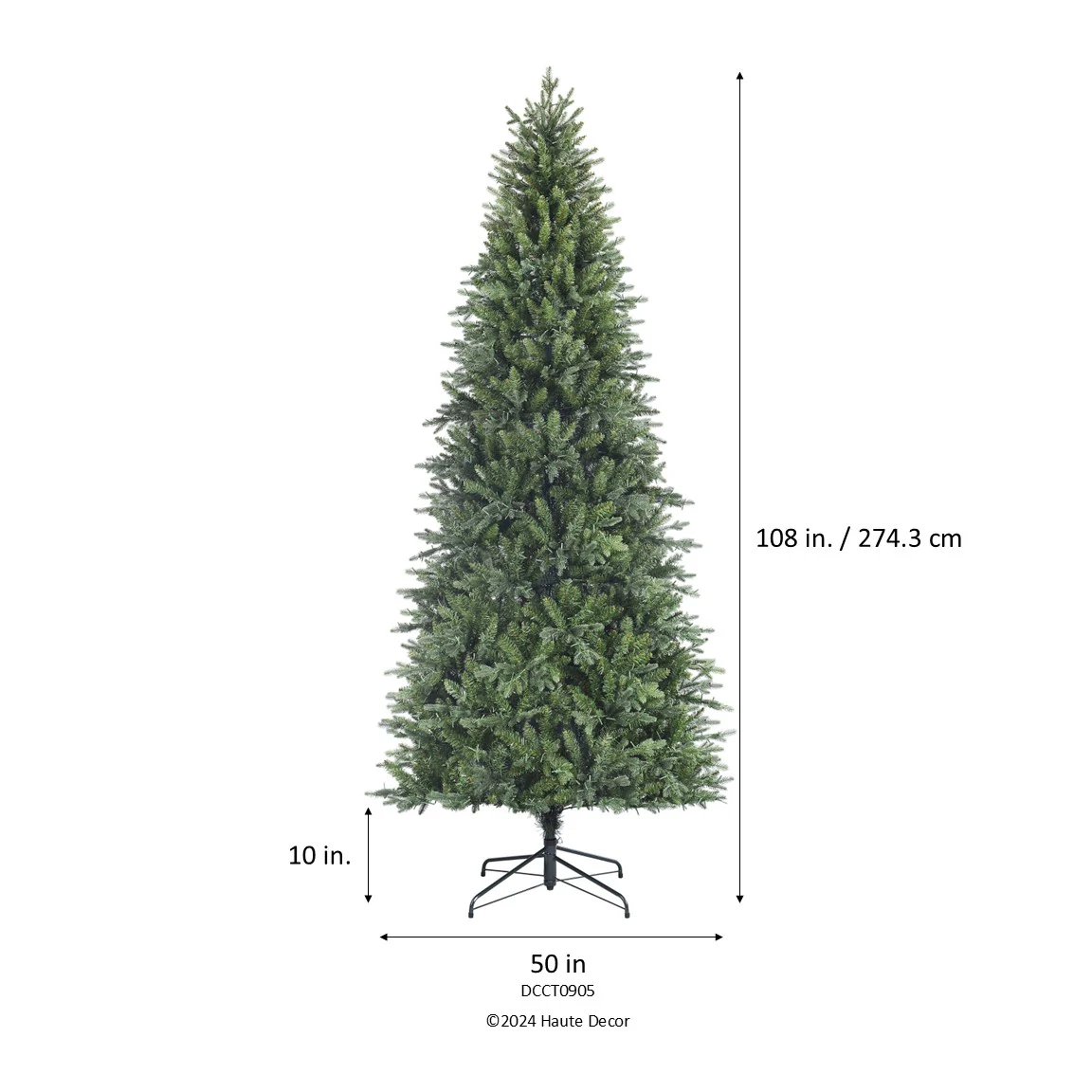 9 Foot Queensbury Fir with 2700 Cluster 8-Function LED lights, including Twinkle - Extra Tall Christmas Tree with Easy-Shape Branches - Image 7