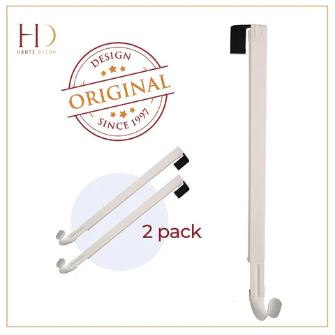 Adapt Adjustable Length Wreath Hanger - 2 Pack White - Image 8