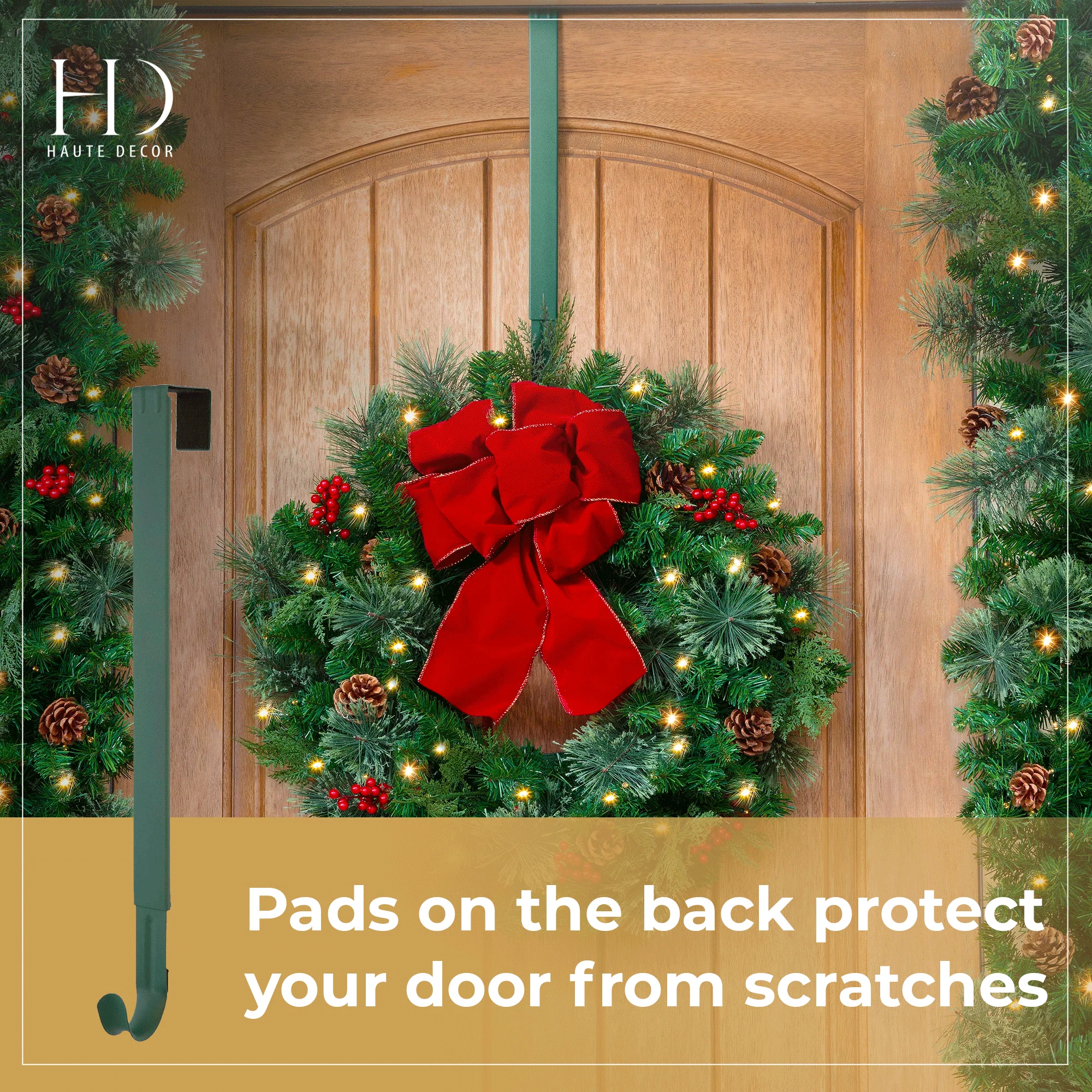 Adapt Adjustable Length Wreath Hanger - Green - Image 5