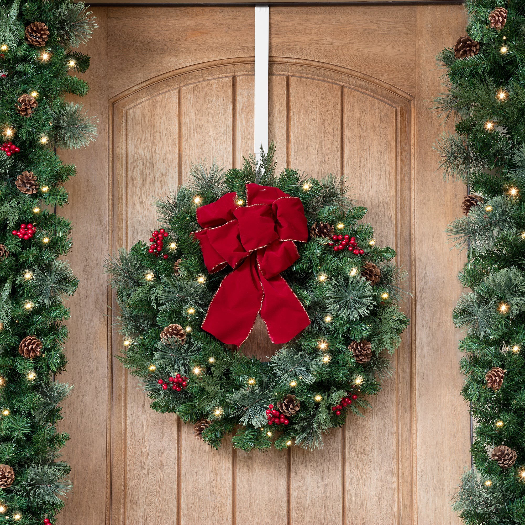 Adapt Adjustable Length Wreath Hanger - White - Image 2