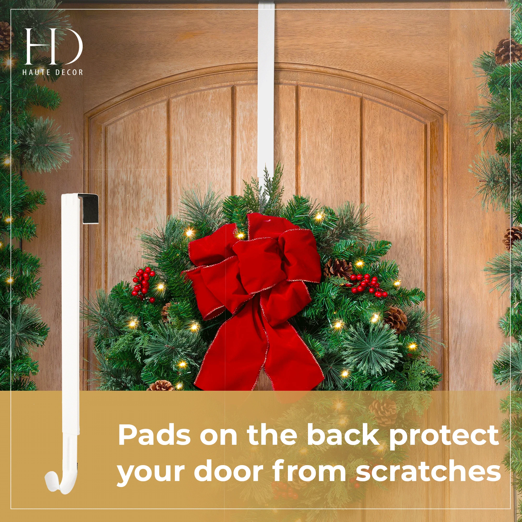 Adapt Adjustable Length Wreath Hanger - White - Image 7
