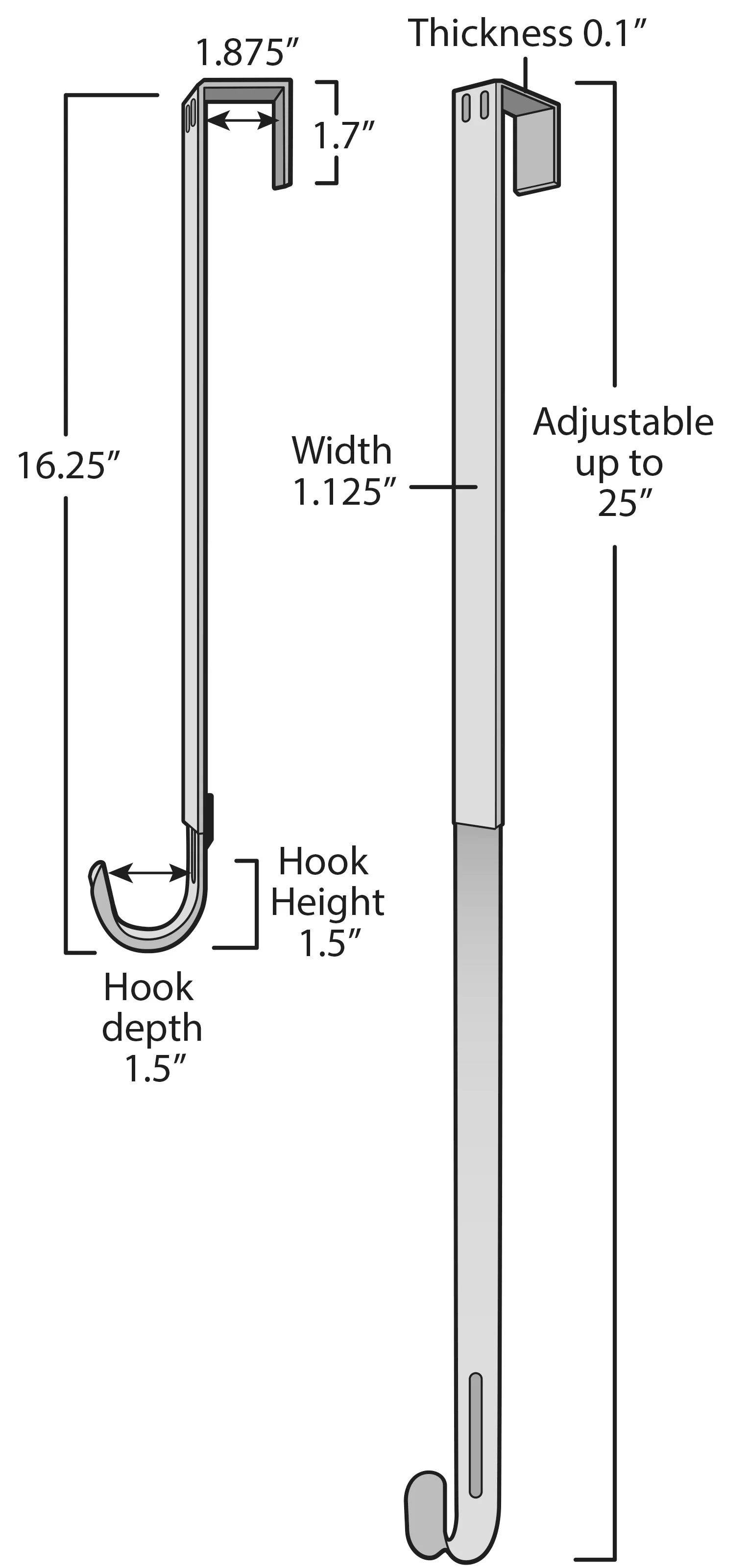 Adapt Adjustable Wreath Hanger with removable Pumpkin - Matte Black - Image 7