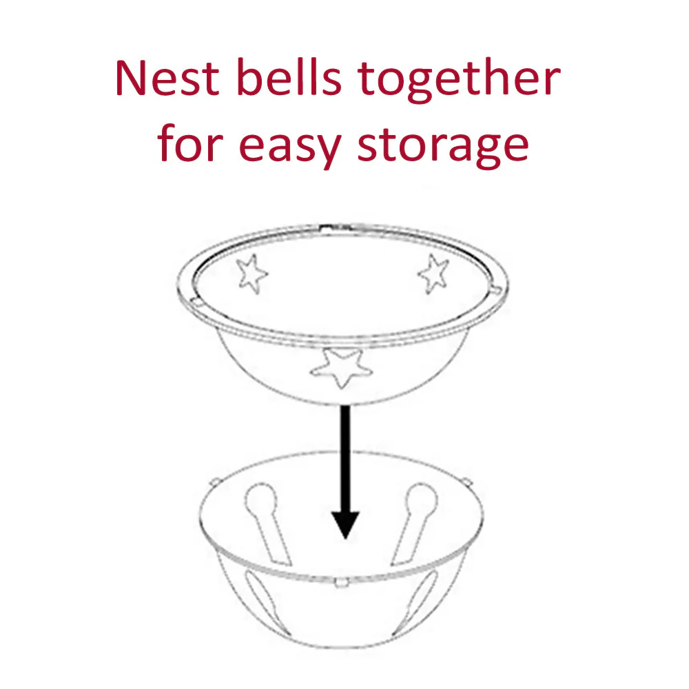 Adapt Nesting Jingle Bells 120 mm (4.7 inch) - Gold, Silver, Red - Image 25