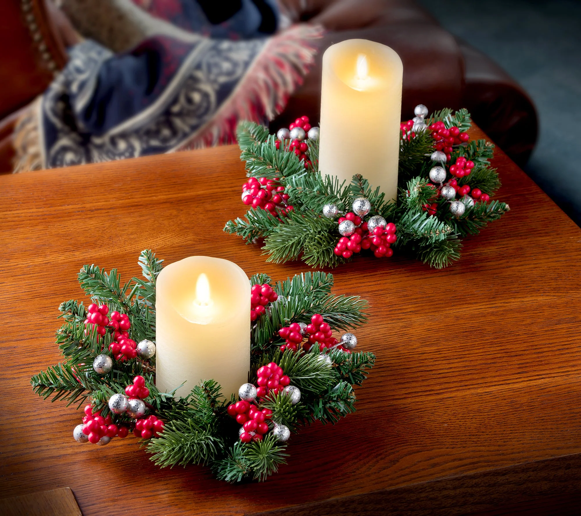 Adjustable Candle Ring / Mini Wreath, 2 Pack - 5 Styles to Choose From - Image 9