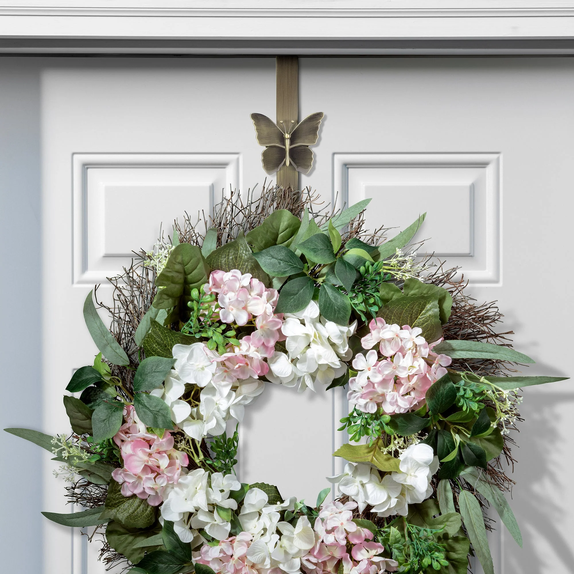 Adapt Adjustable Length Wreath Hanger with 4 Interchangeable Icons - Antique Brass - Image 7