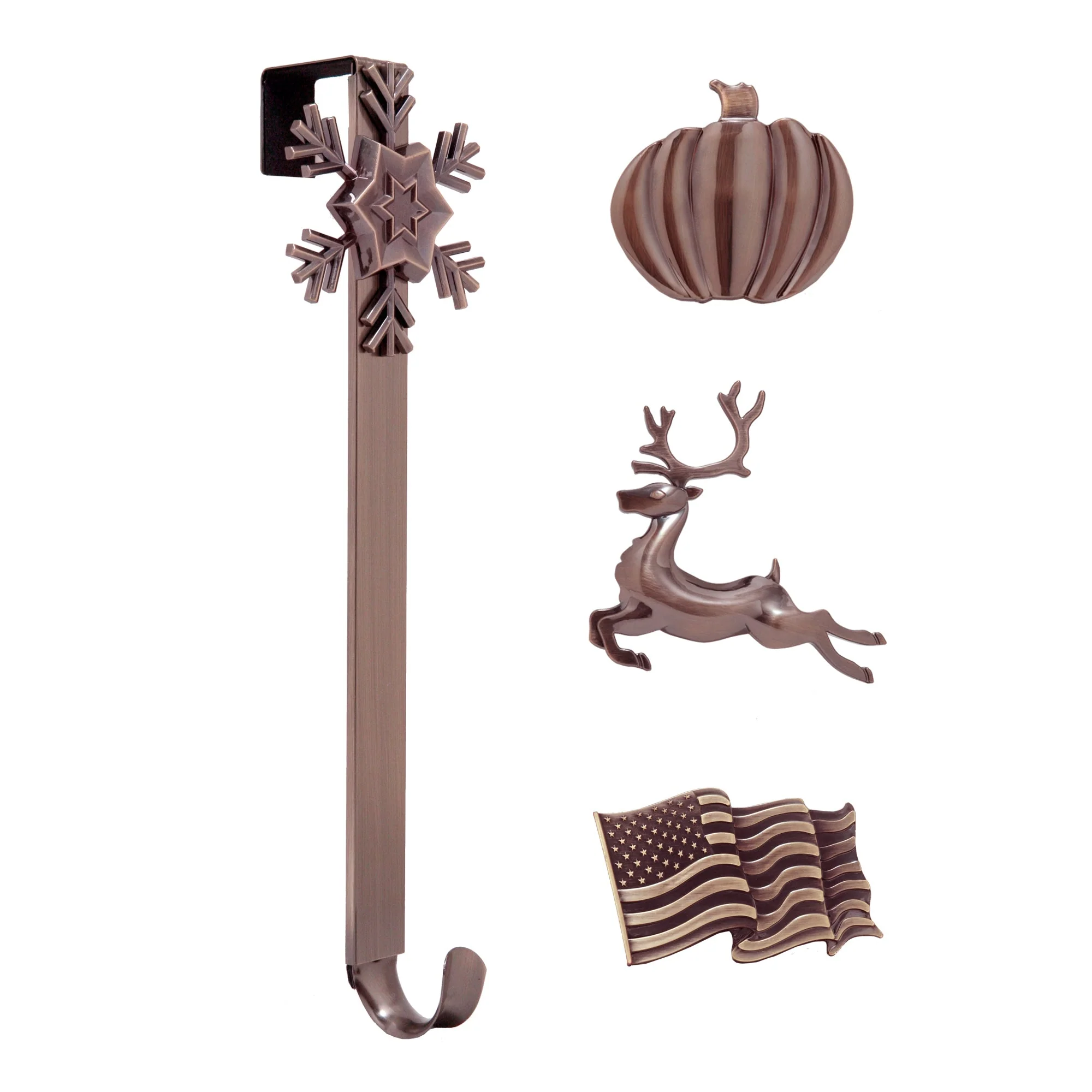 Adapt Adjustable Length Wreath Hanger with 4 Interchangeable Icons - Oil-Rubbed Bronze - Image 22