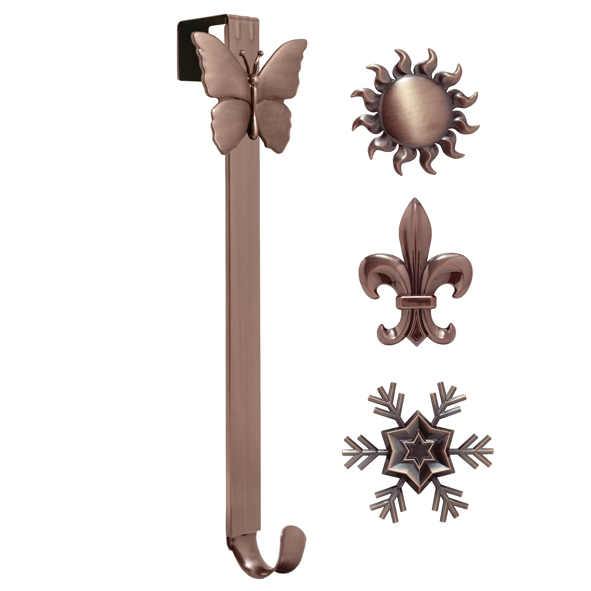 Adapt Adjustable Length Wreath Hanger with 4 Interchangeable Icons - Oil-Rubbed Bronze - Image 6