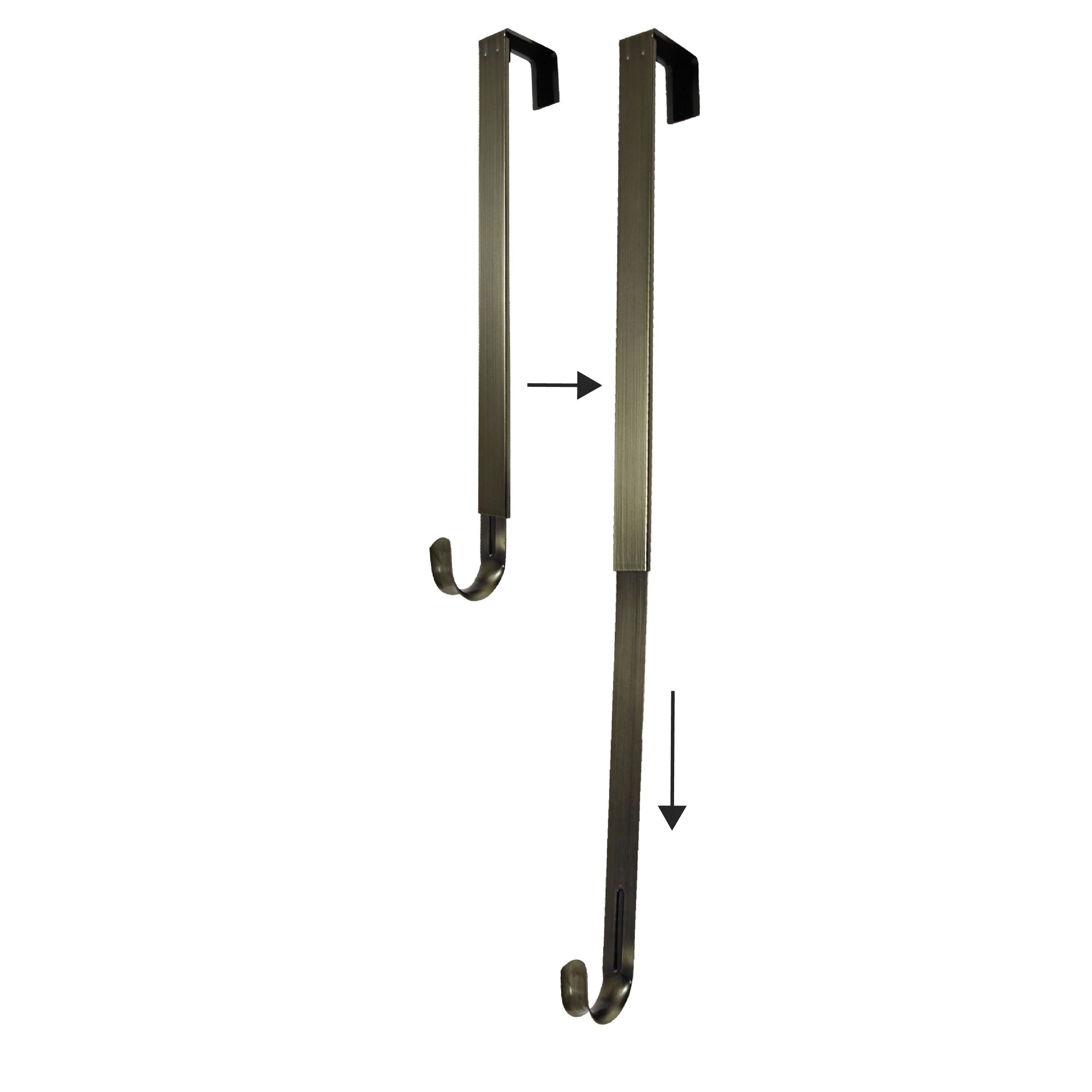 Adapt Adjustable Wreath Hanger with Butterfly Icon - Antique Brass - Image 6