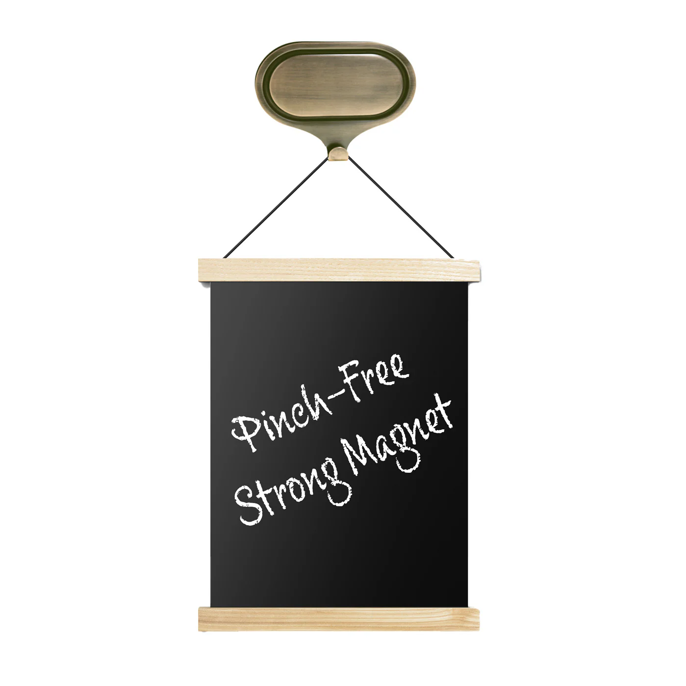 Attract Dual Magnetic Wreath Hanger - 2 Pack - Antique Brass - Image 3