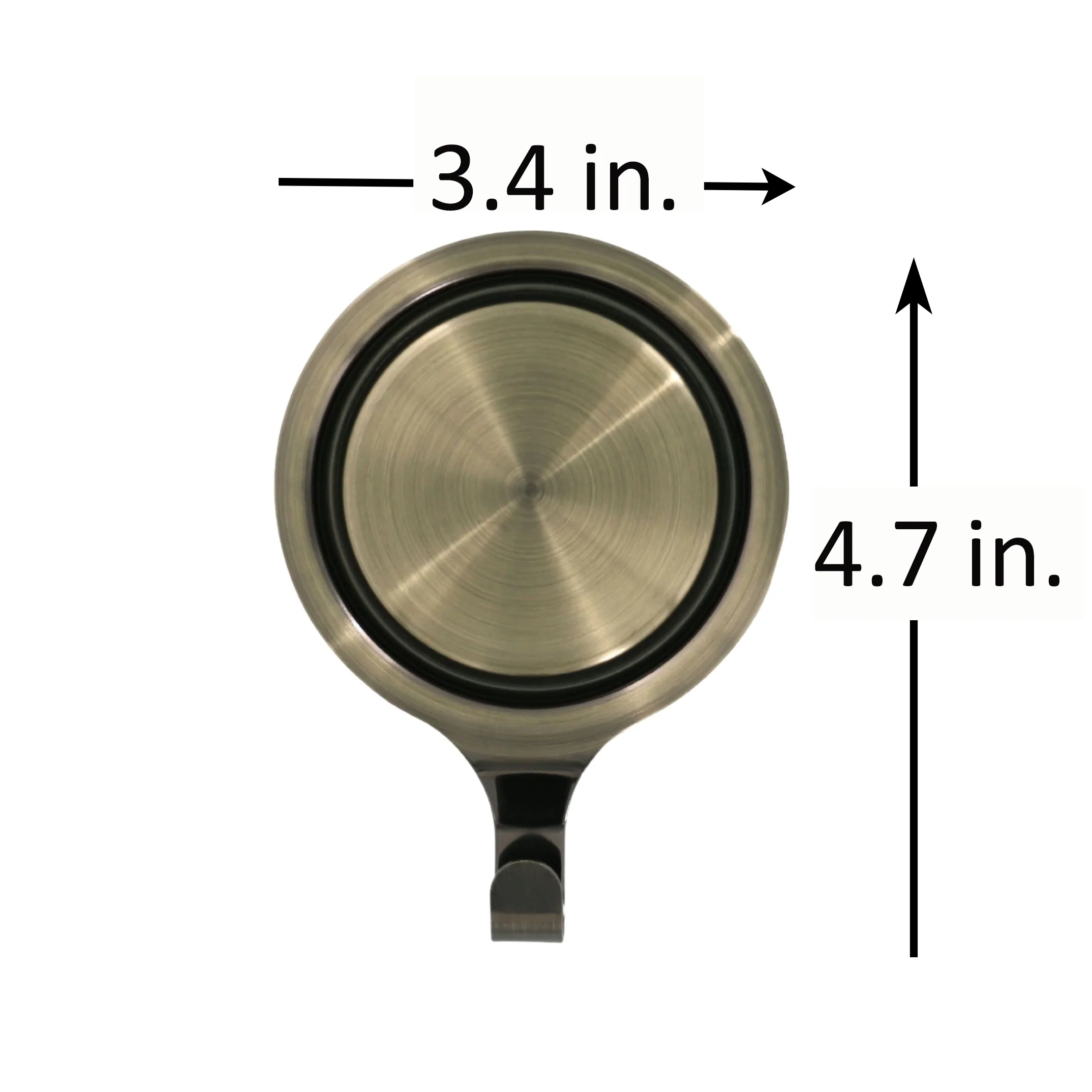 Attract Pinch-Free Magnetic Wreath Hanger - Antique Brass 1 Pack - Image 6
