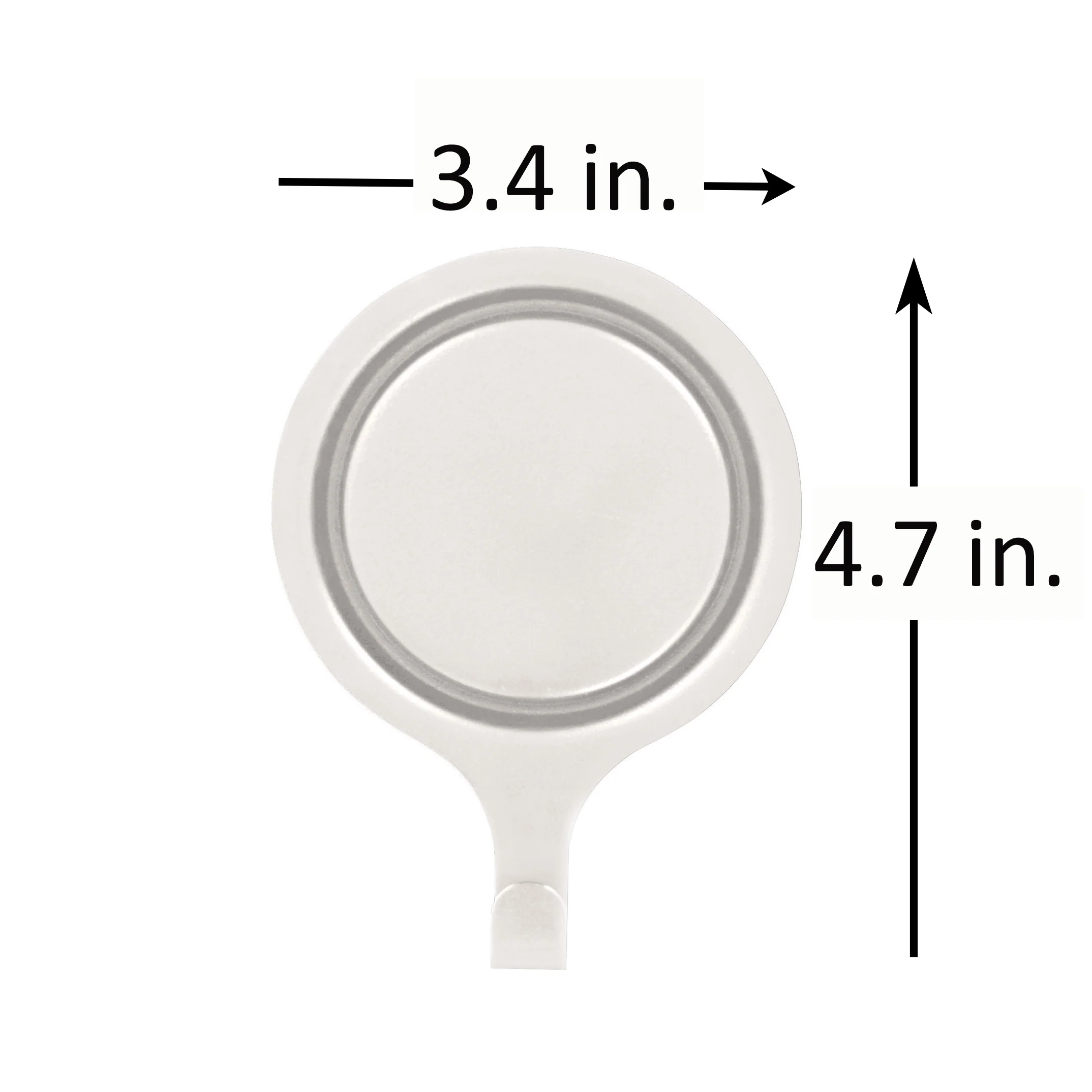 Attract Pinch-Free Magnetic Wreath Hanger - White 1 Pack - Image 4