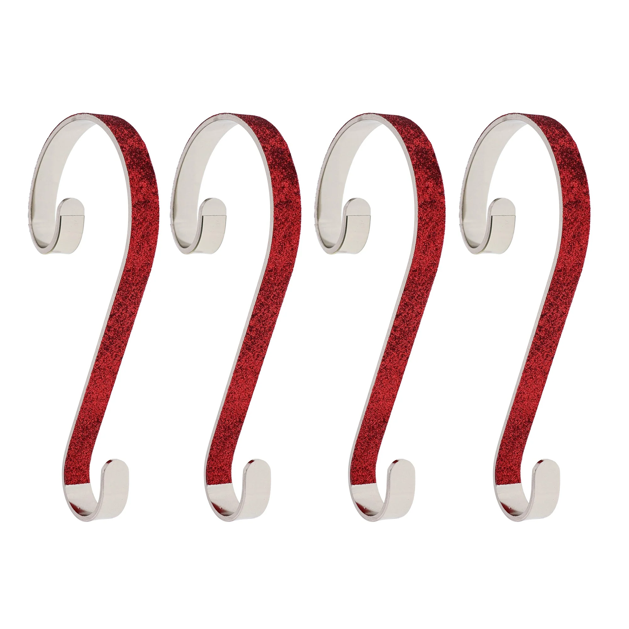 Stocking Scrolls - Glitter Red