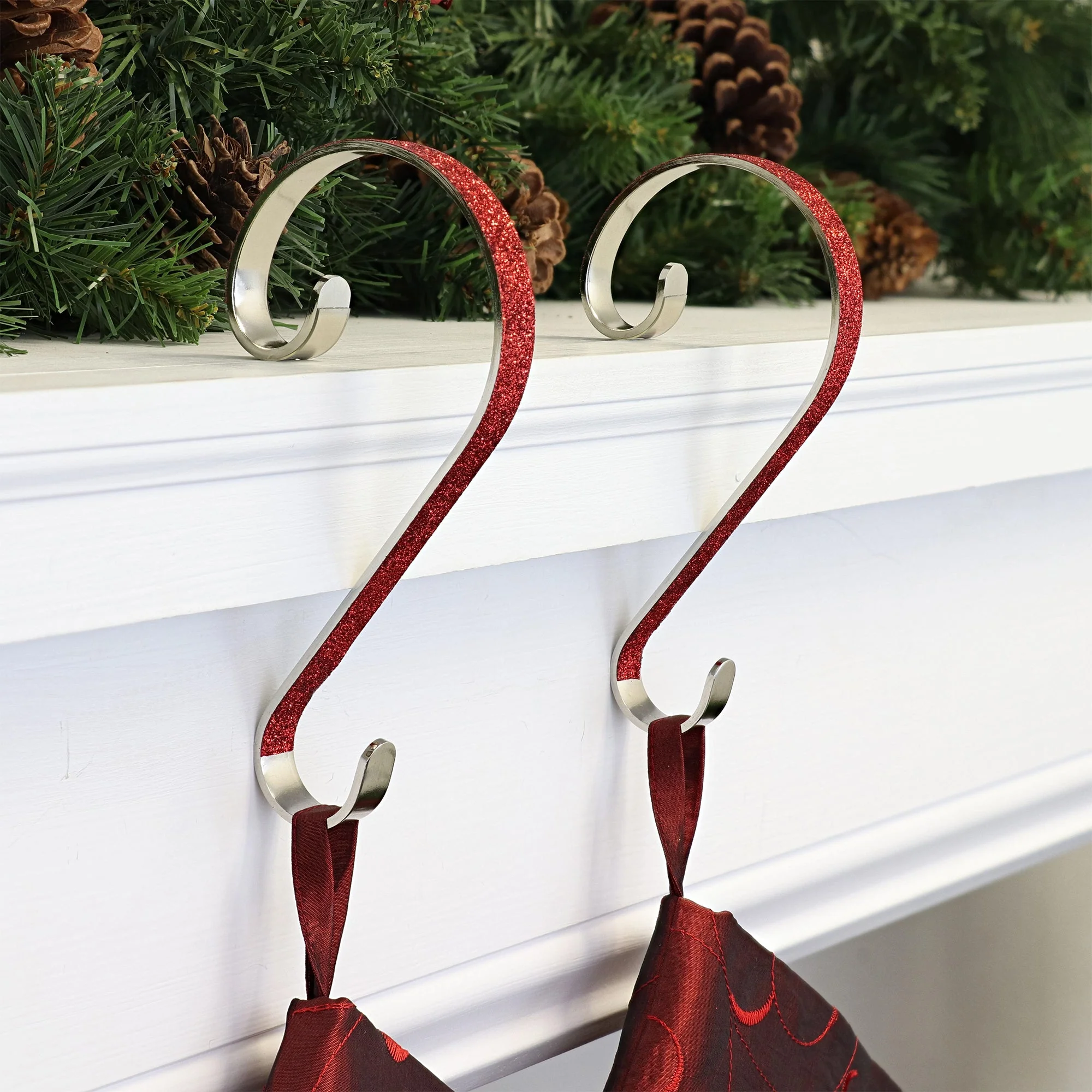 Stocking Scrolls - Glitter Red - Image 5