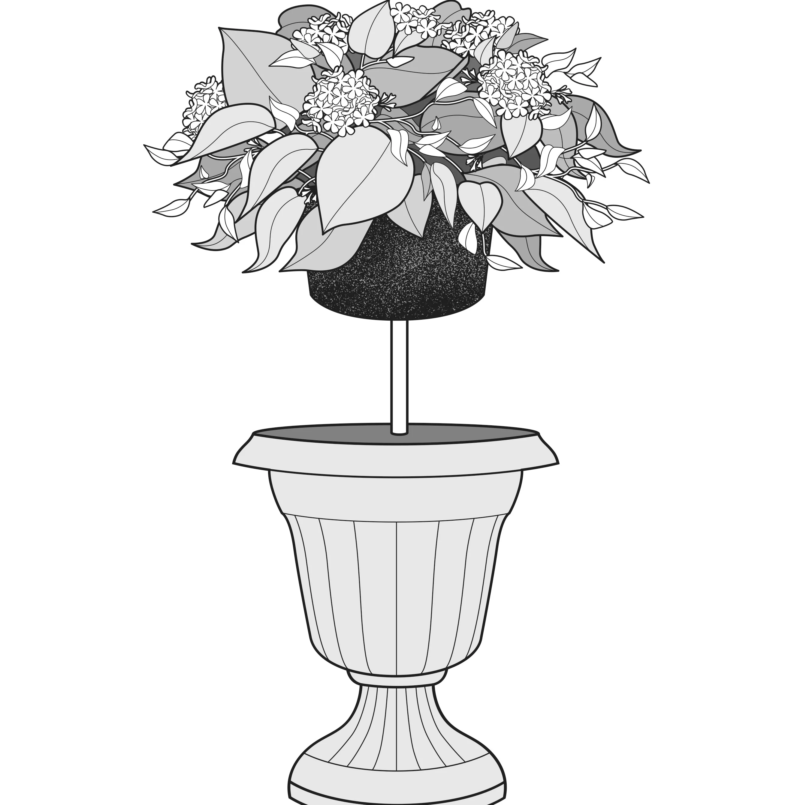 Fern and Eucalyptus Urn Filler with Adjustable Height - Image 8