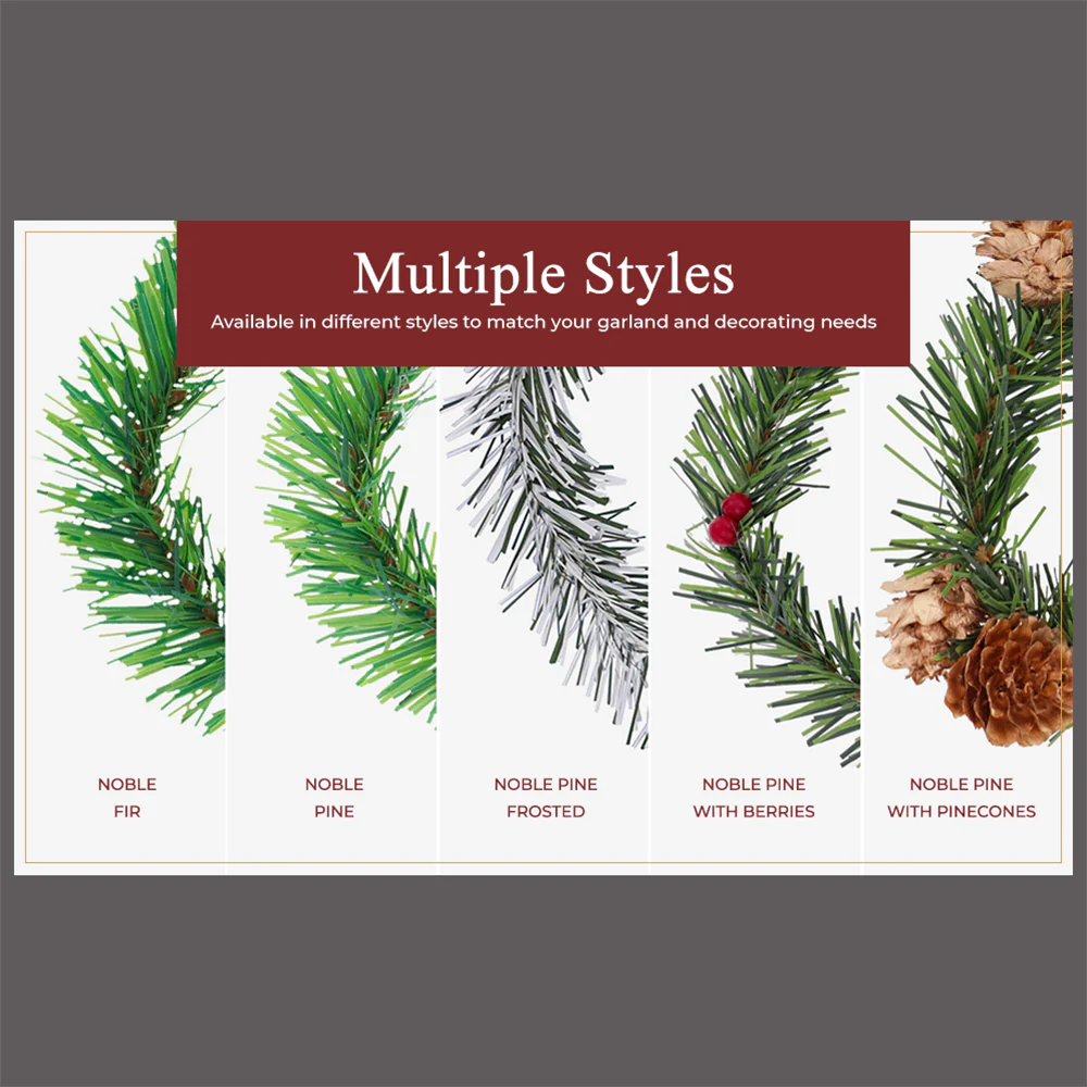 GarlandTies, 20 Pack - Noble Pine with Berries - Image 6
