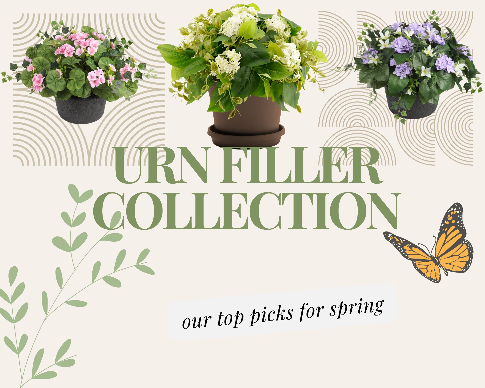 Wild Geranium Urn Filler with Adjustable Height - Image 4