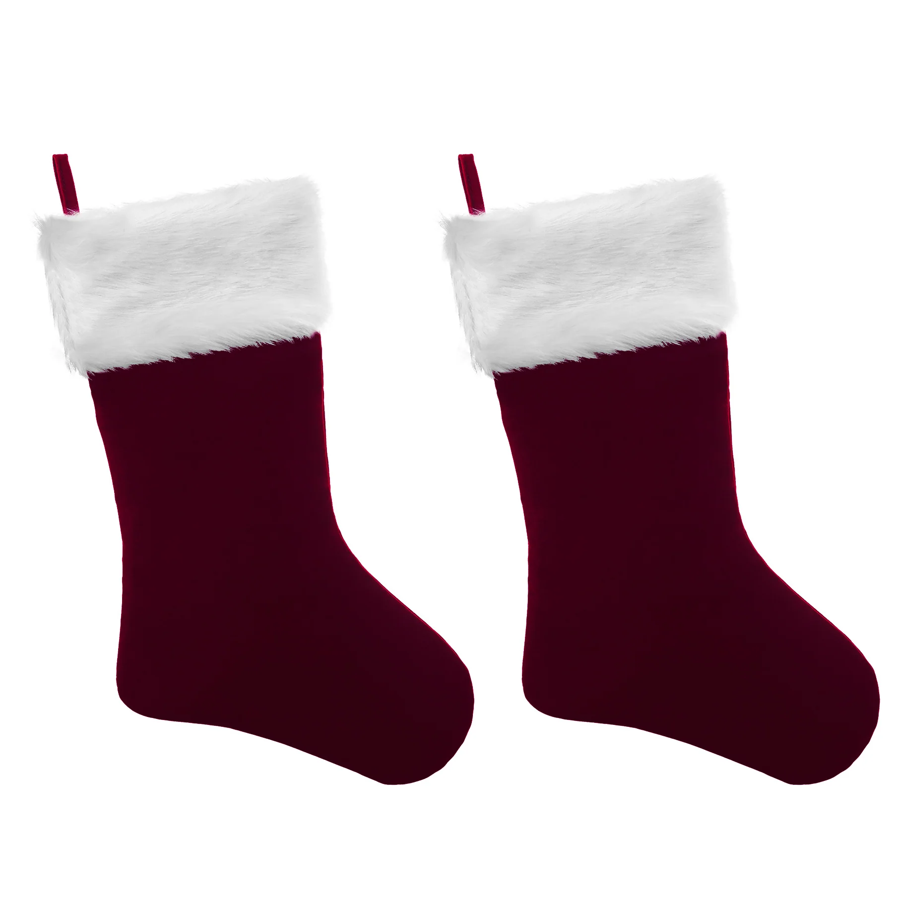 HangRight Premium Classic Christmas Stocking with Fur Cuff - Image 3