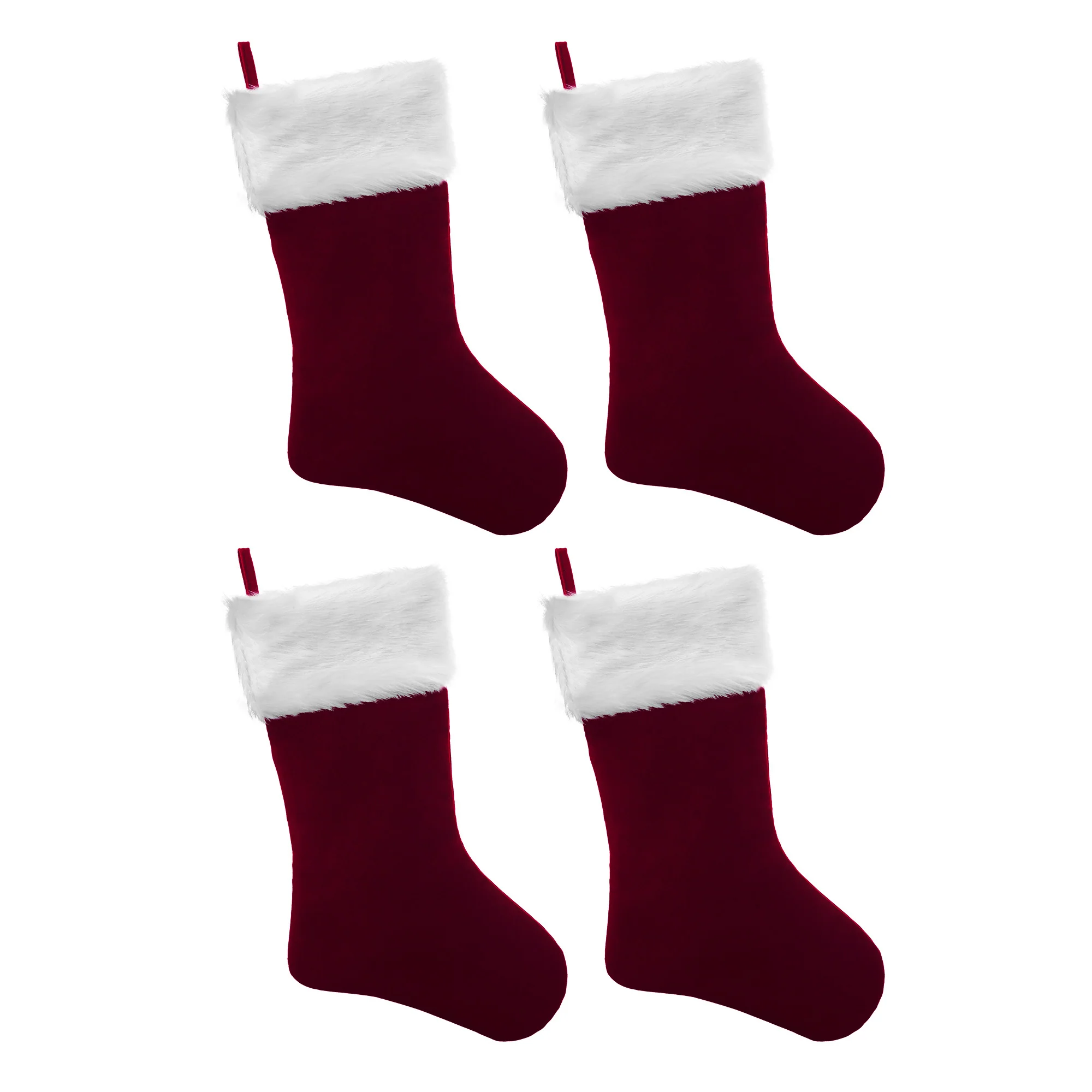HangRight Premium Classic Christmas Stocking with Fur Cuff - Image 4