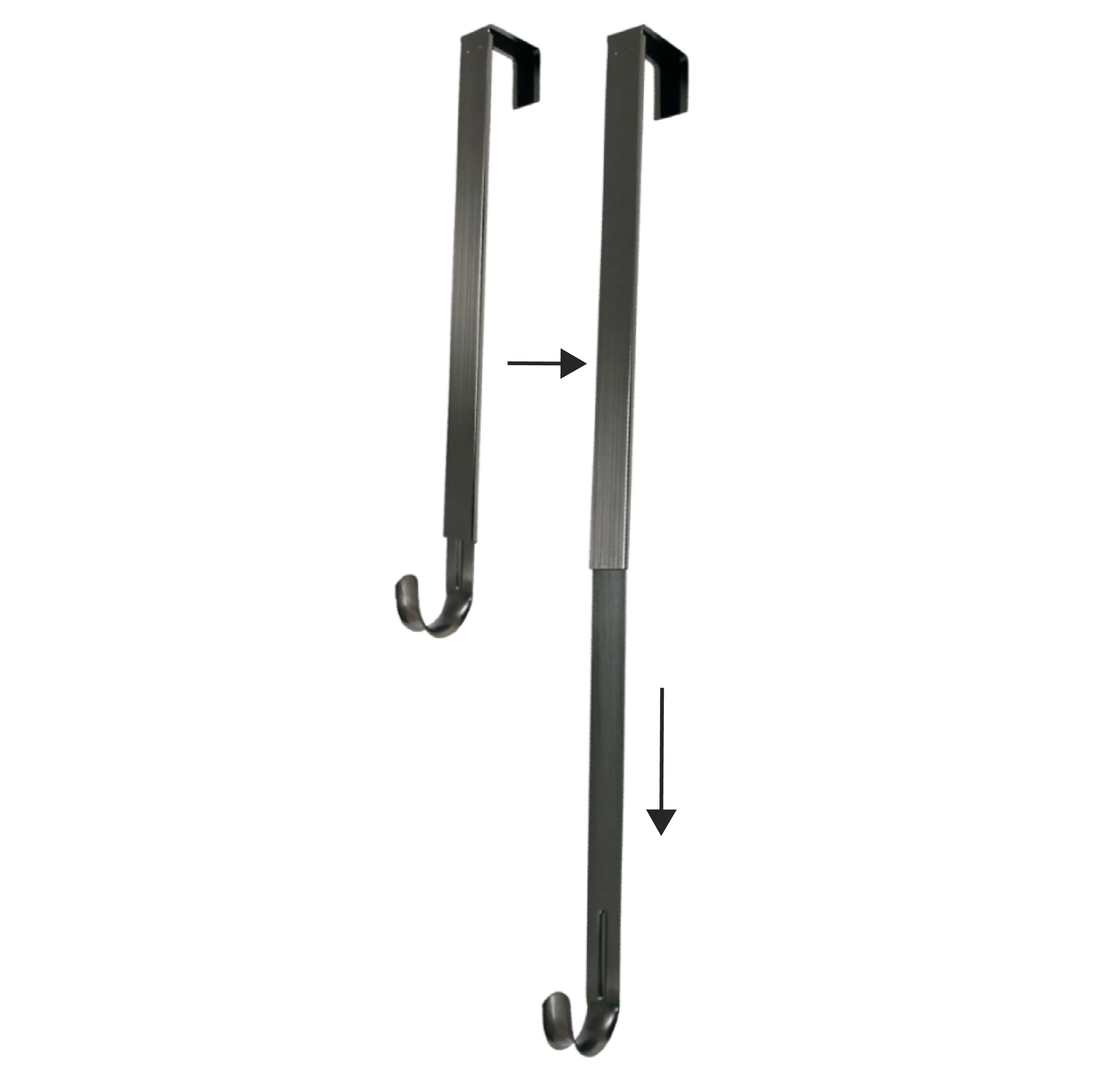 Adapt Adjustable Length Wreath Hanger - 2 Pack - Brushed Nickel - Image 10