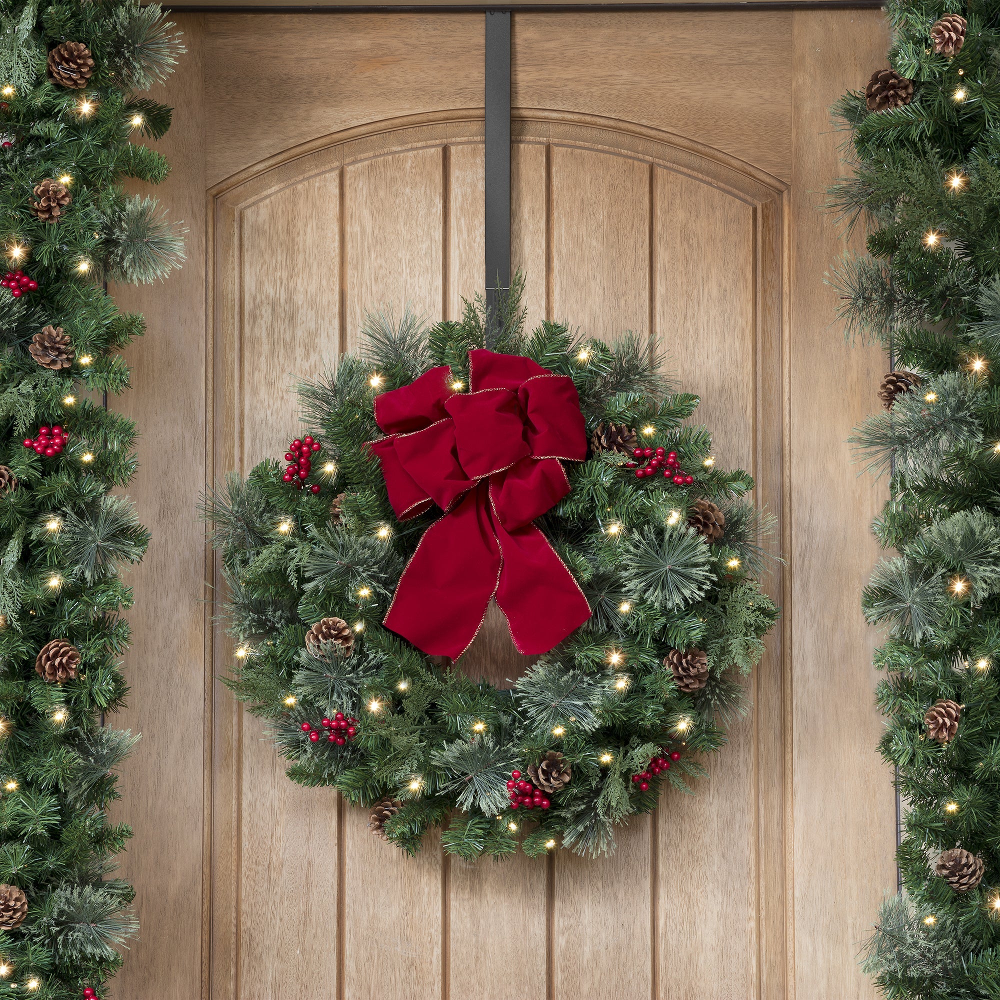 Adapt Adjustable Length Wreath Hanger - 2 Pack - Matte Black - Image 8