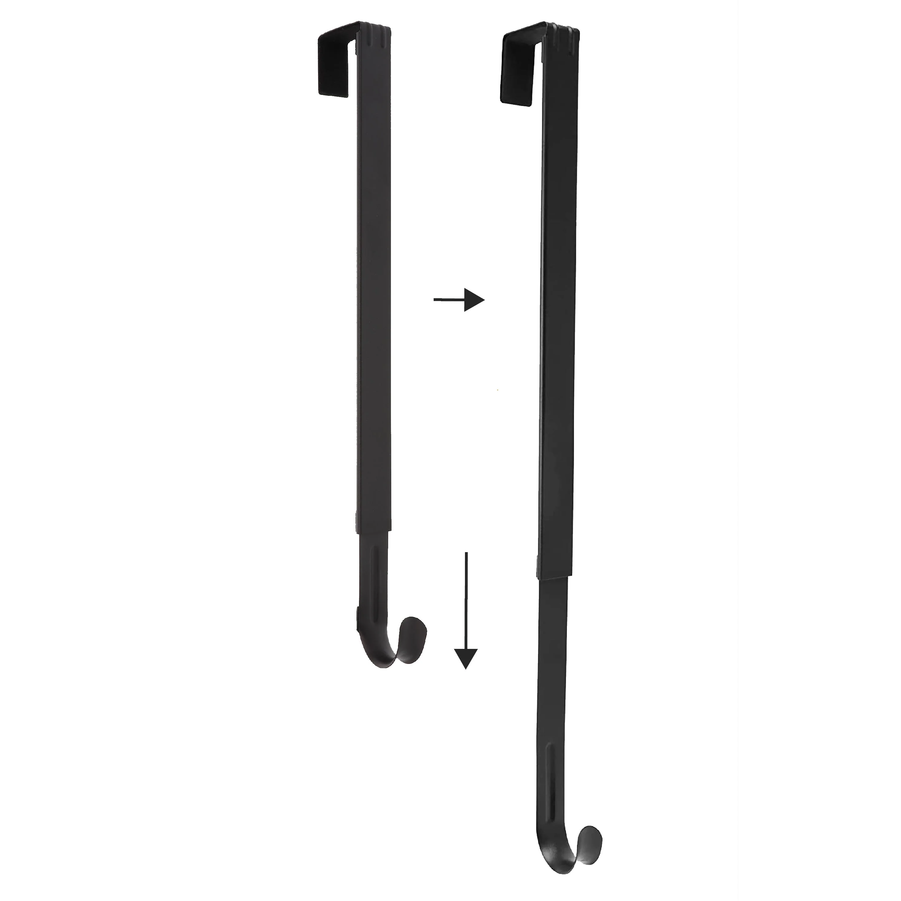 Adapt Adjustable Length Wreath Hanger - 2 Pack - Matte Black - Image 9