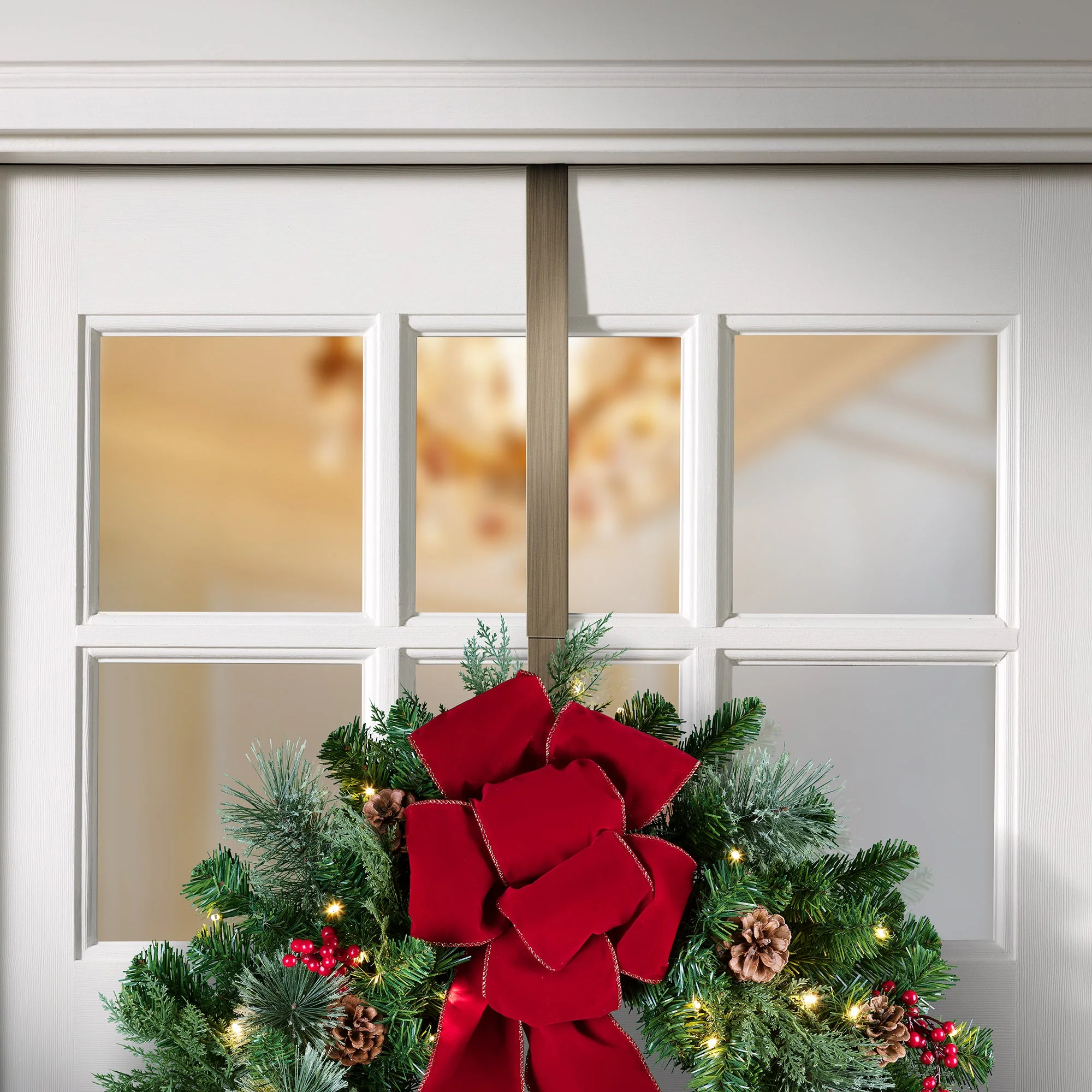 Adapt Adjustable Wreath Hanger, Top & Length Adjustable Version - Antique Brass - Image 7