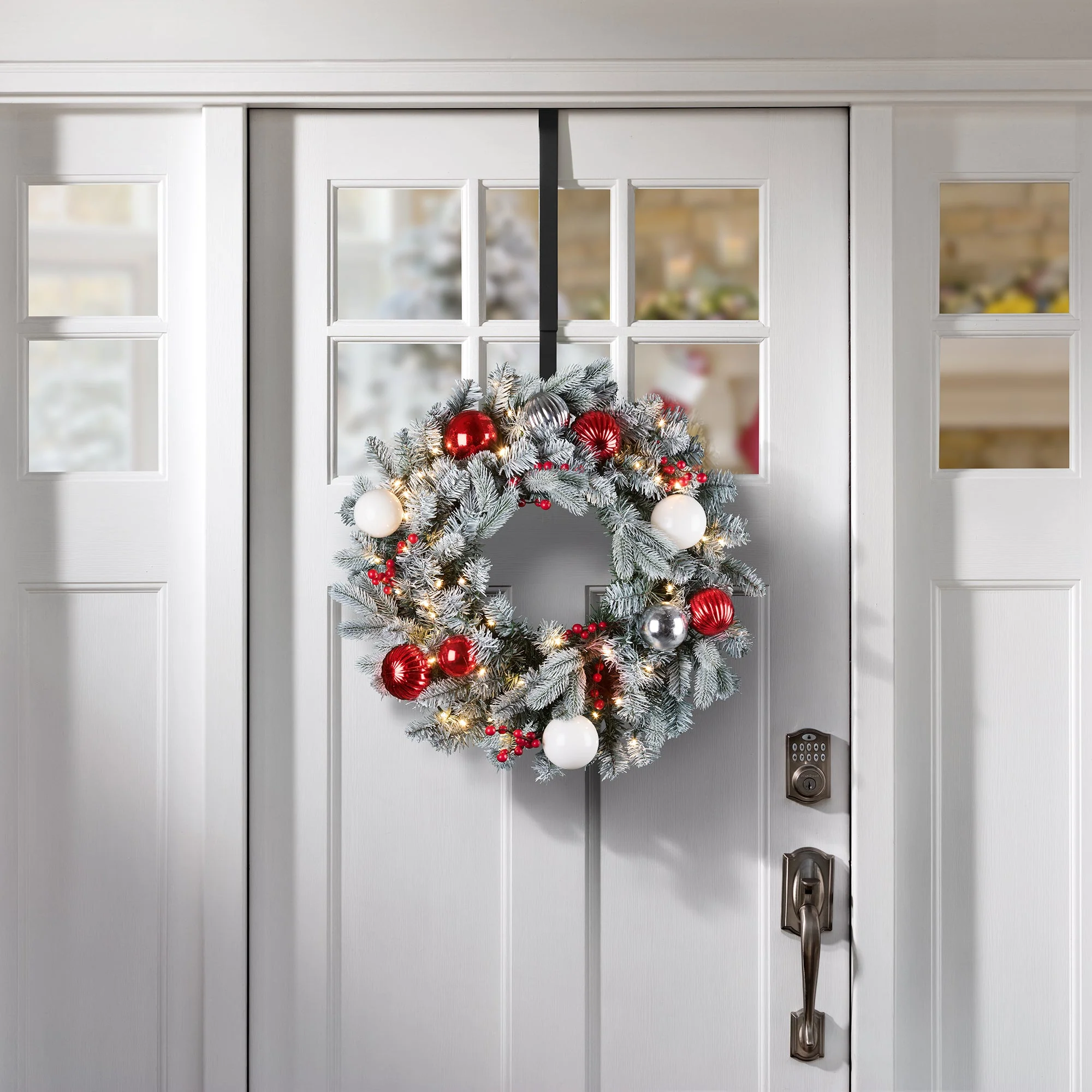 Adapt Adjustable Wreath Hanger, Top & Length Adjustable Version - Matte Black - Image 3