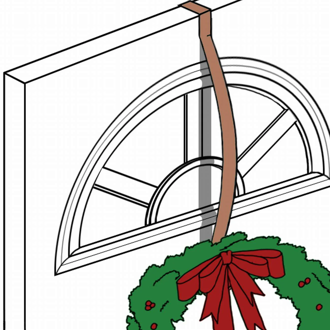 HighProfile Wreath Hanger - Matte Black - Image 4