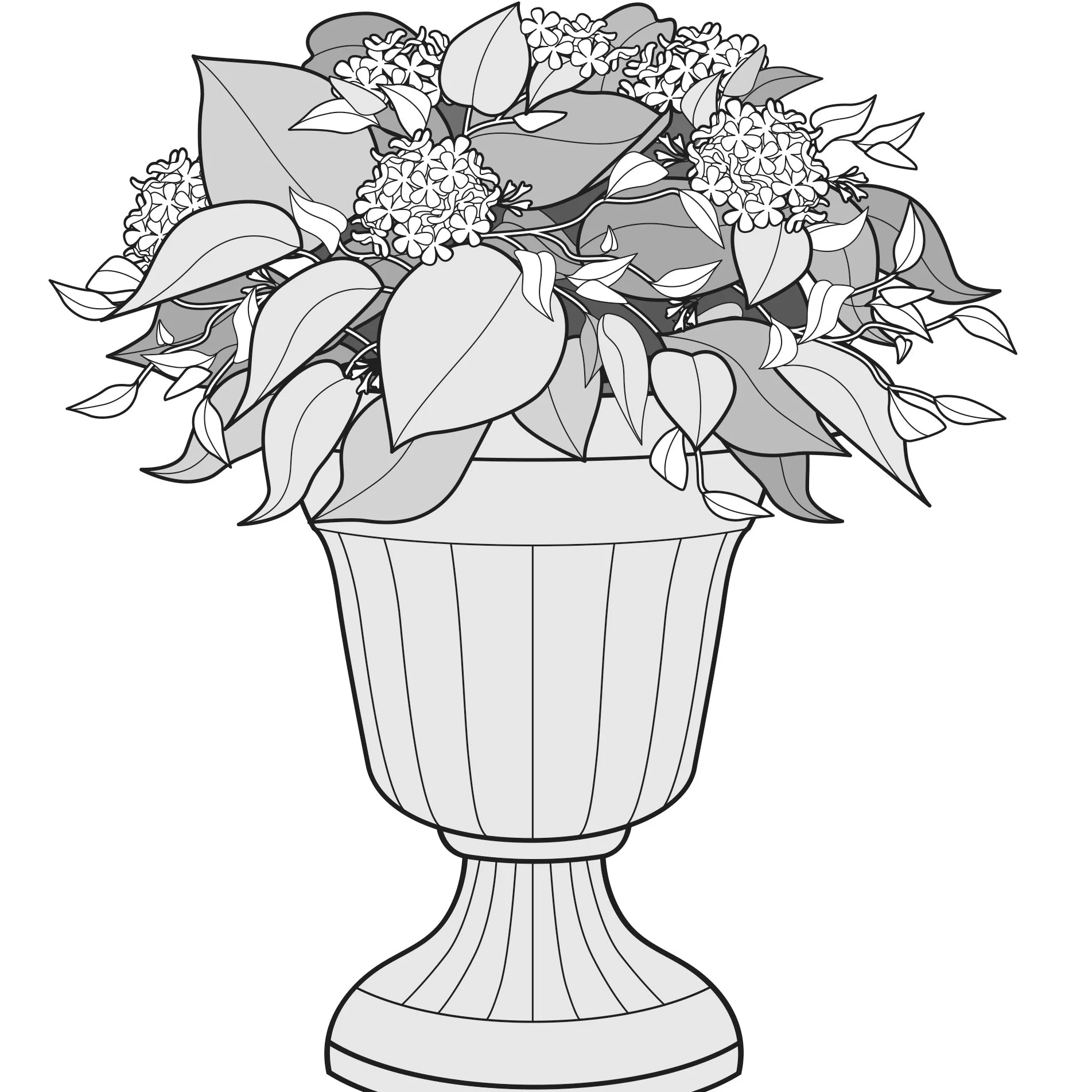 Hydrangea Urn Filler with Adjustable Height - Image 9