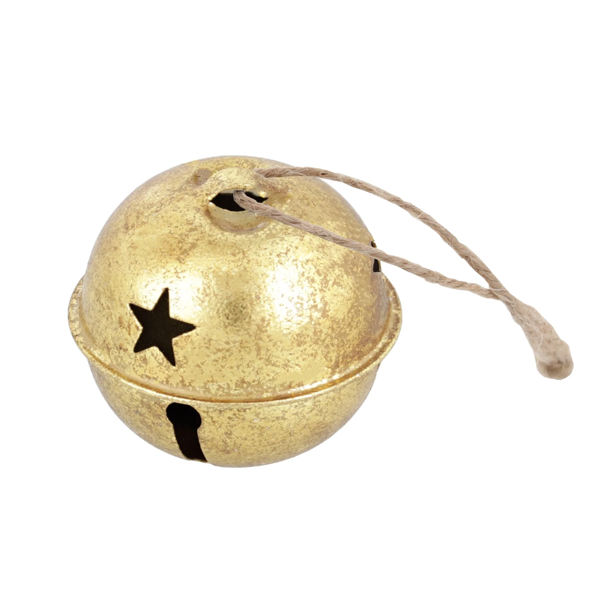 Jingle Bell Ornaments (small version) - 12 Pack - Gold Foil - Image 2