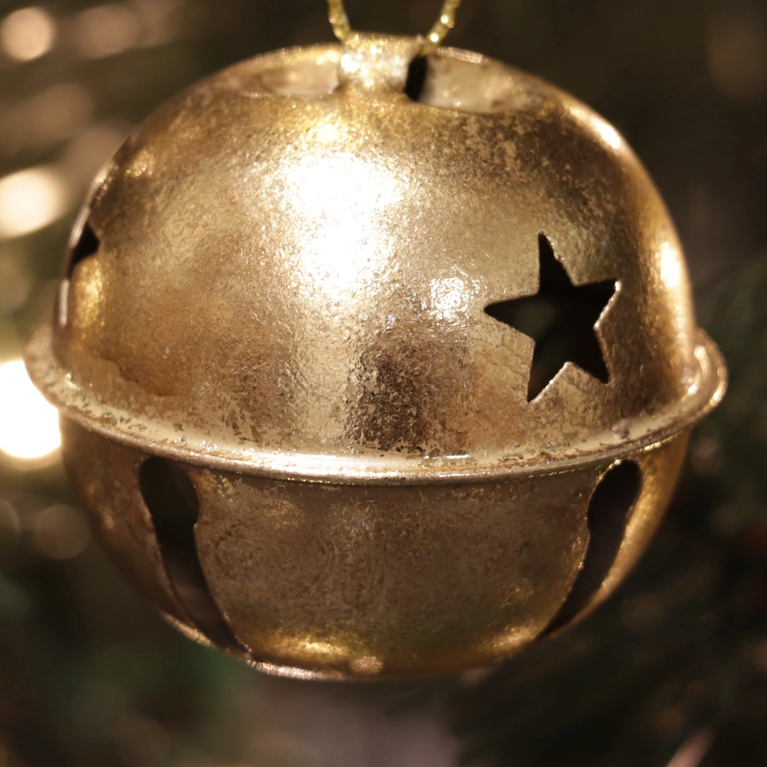 Jingle Bell Ornaments (small version) - 12 Pack - Gold Foil - Image 4