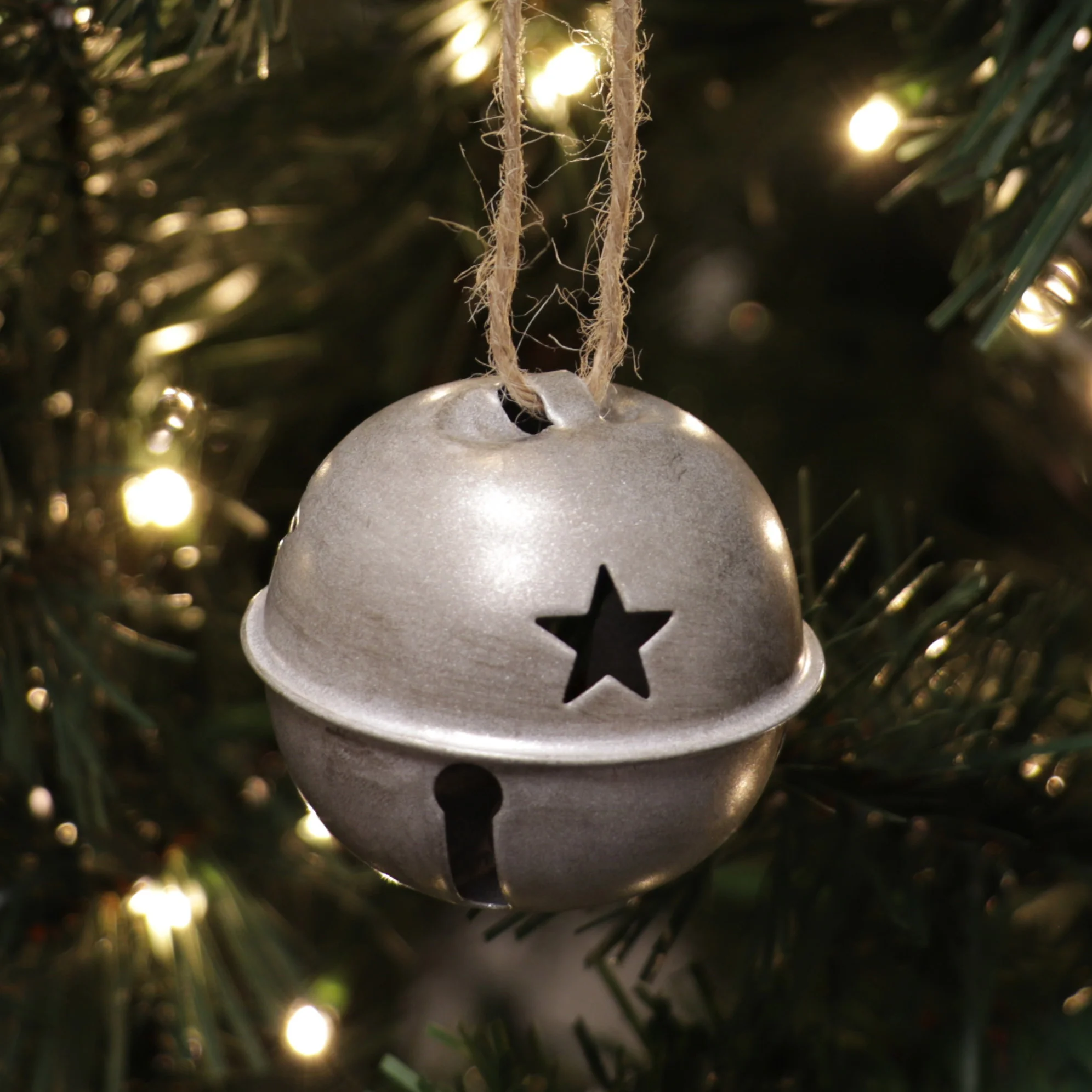 Jingle Bell Ornaments (small version) - 12 Pack - Silver - Image 3