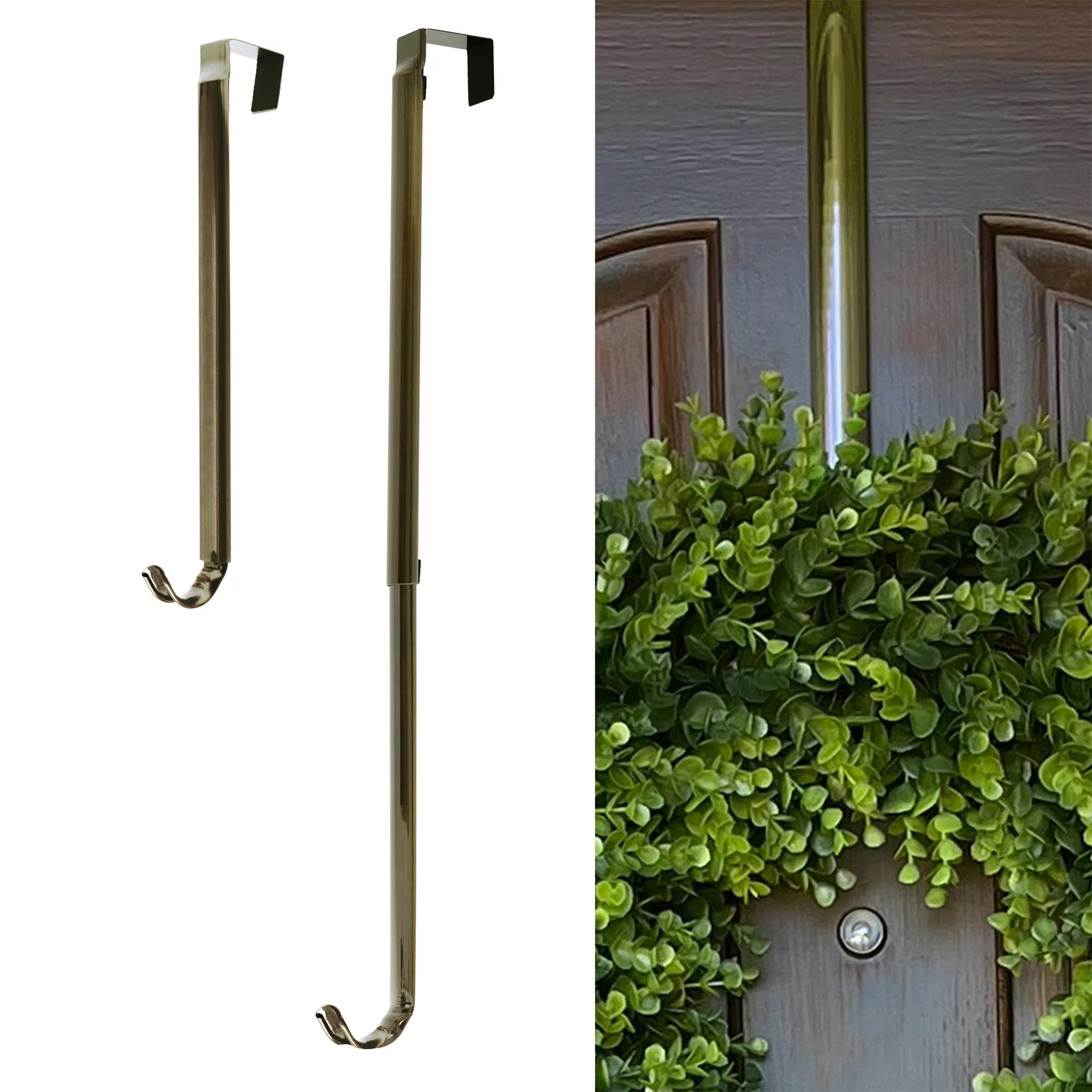 Premium Adjustable Length Wreath Hanger 30 Pound Capacity - 5 Finishes Available - Image 2