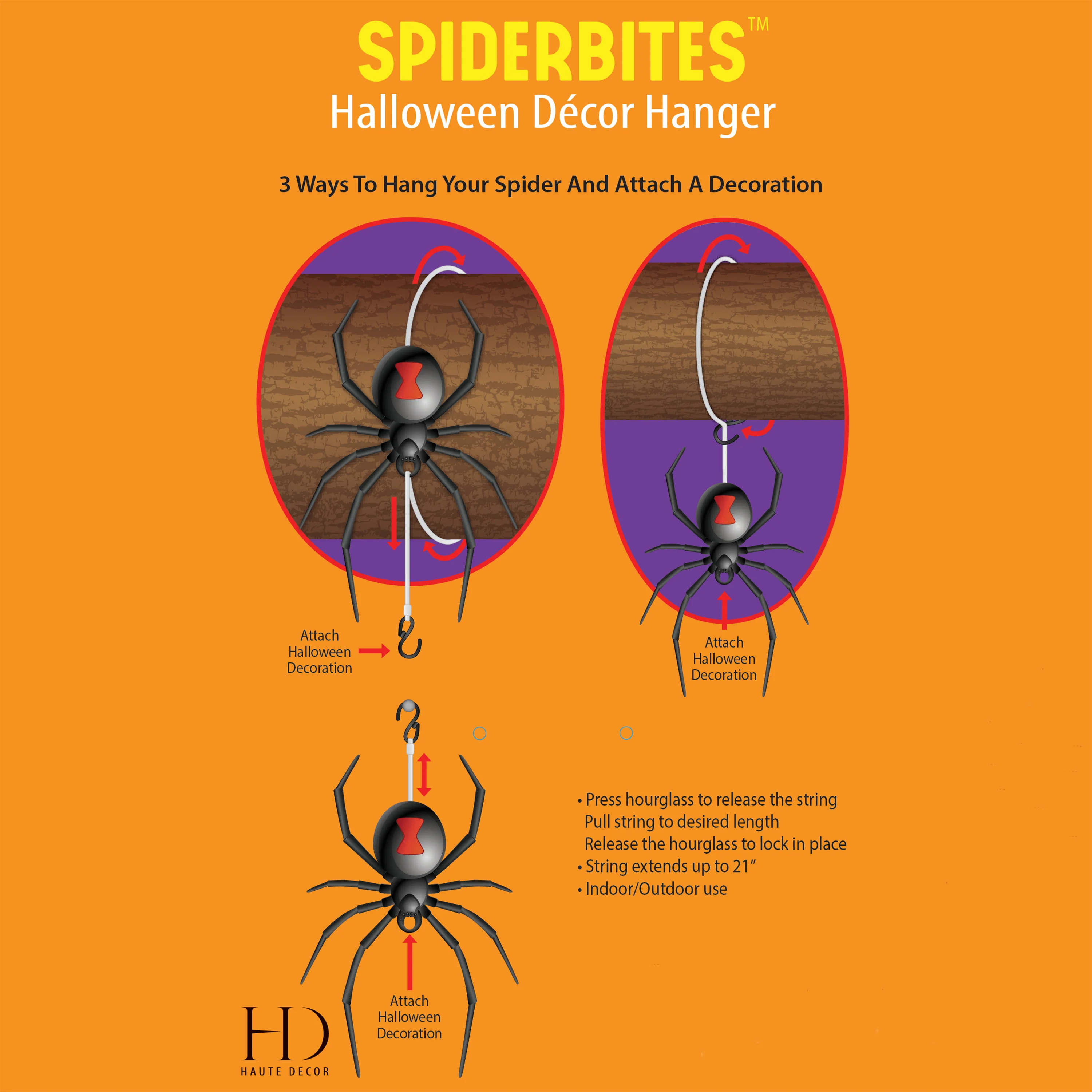 SpiderBites™ Unique Halloween Décor Hanger - Image 4