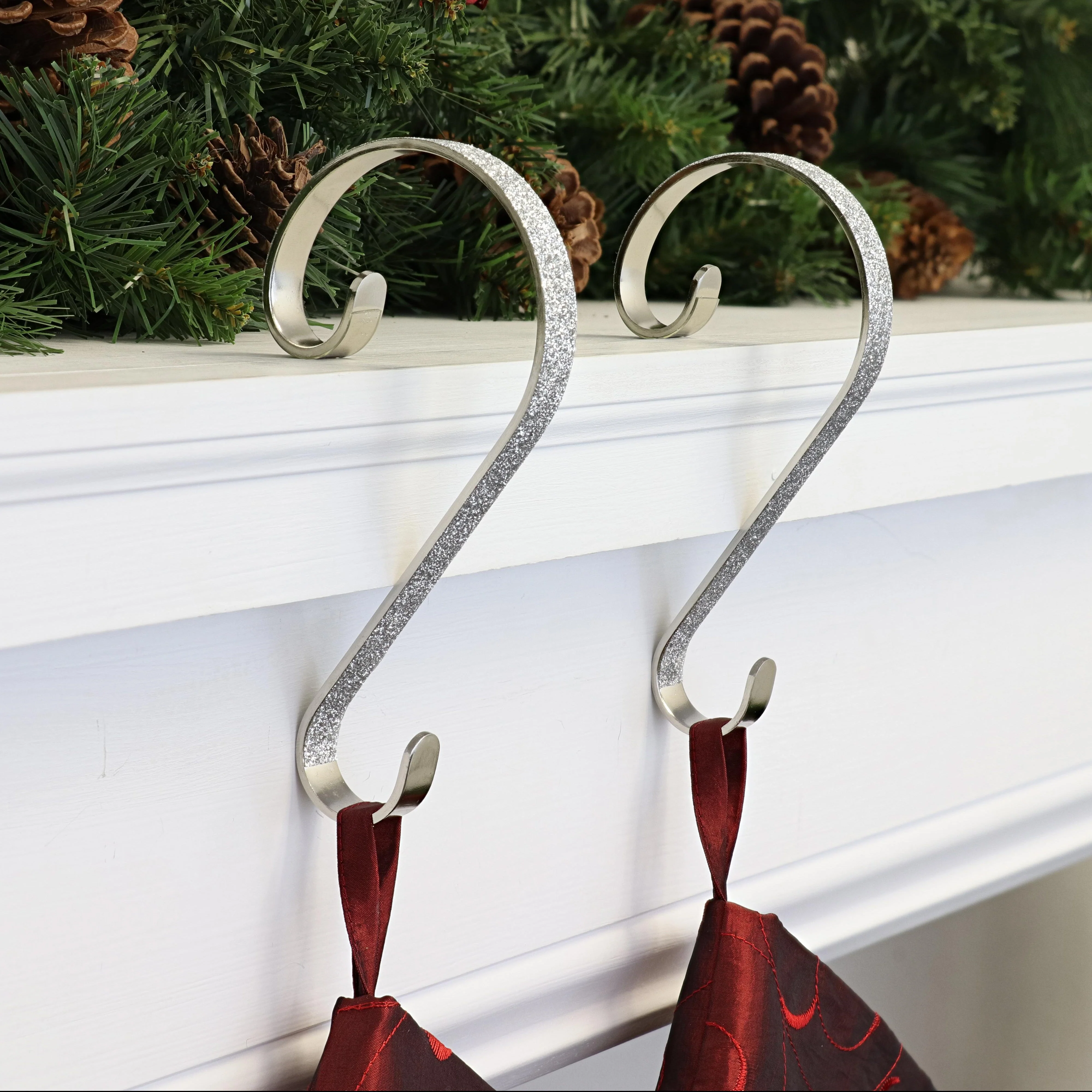 Stocking Scrolls - Glitter Silver - Image 6