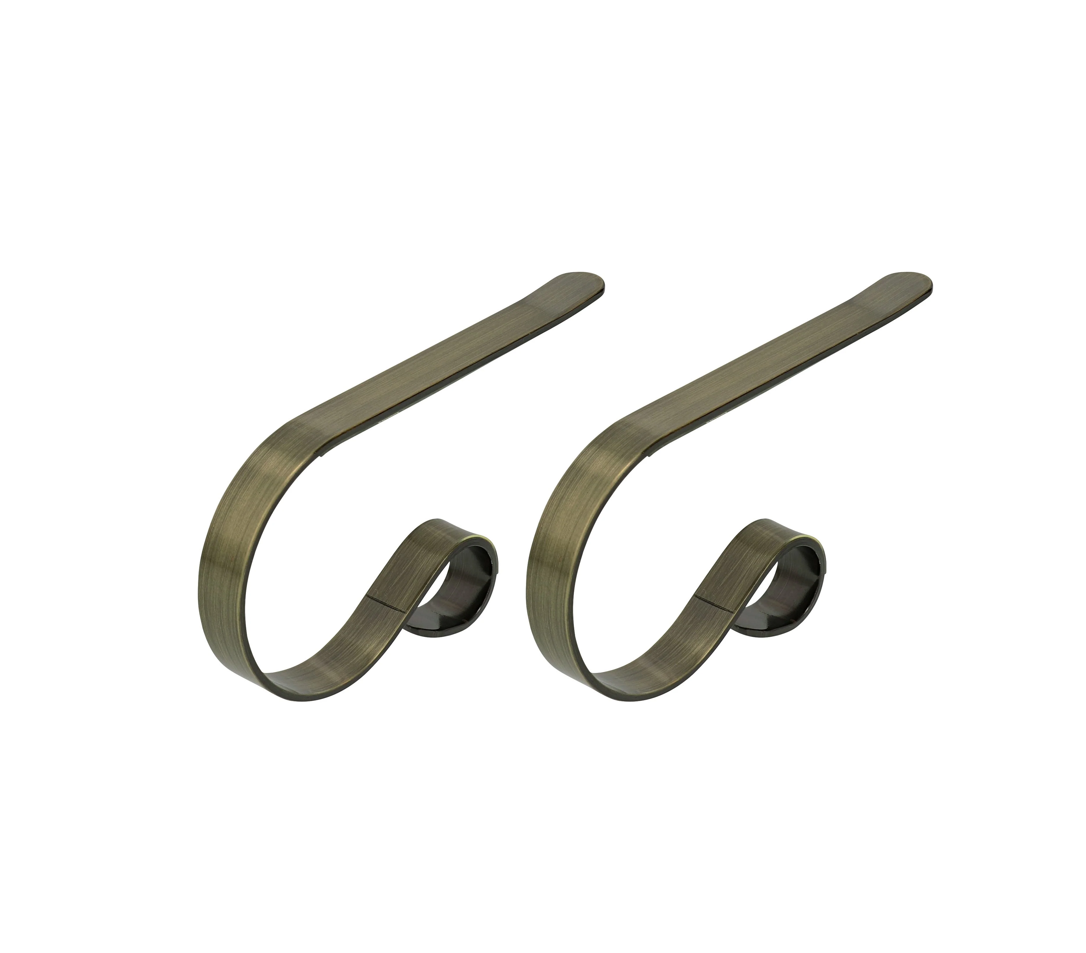 The Original MantleClip Stocking Holder - Antique Brass - Image 3