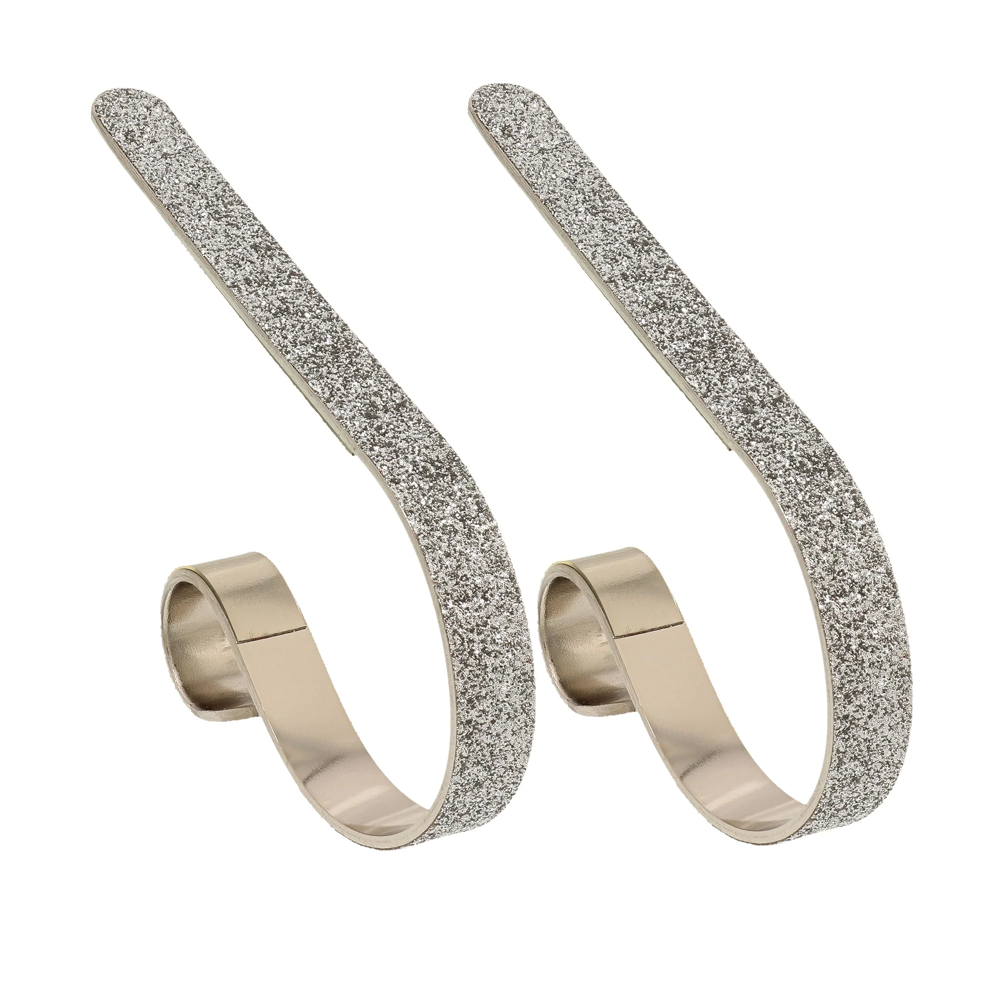 The Original MantleClip Stocking Holder - Glitter Silver - Image 3