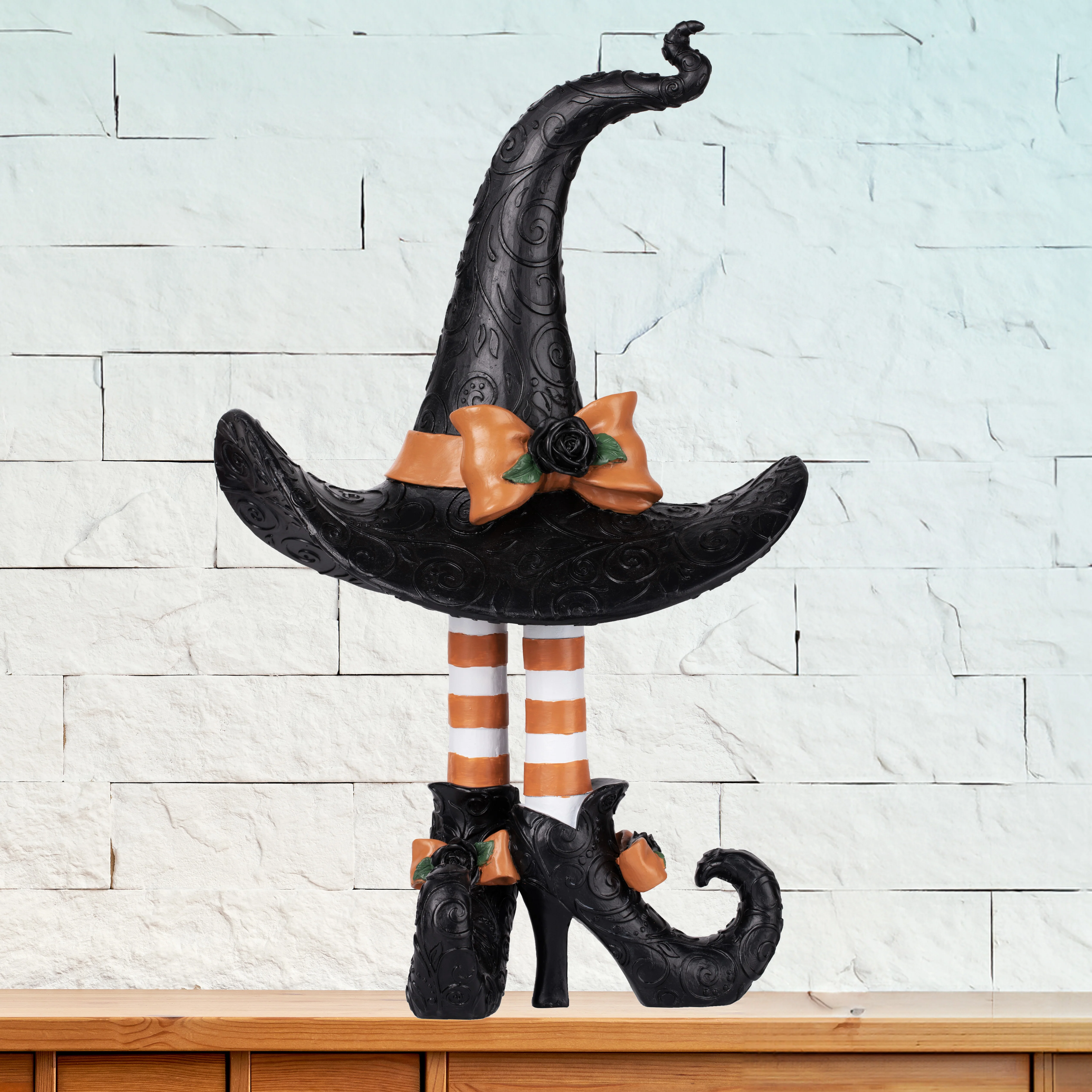 Witch Hat with Legs Figurine Tabletop and Mantel Decor - Image 6